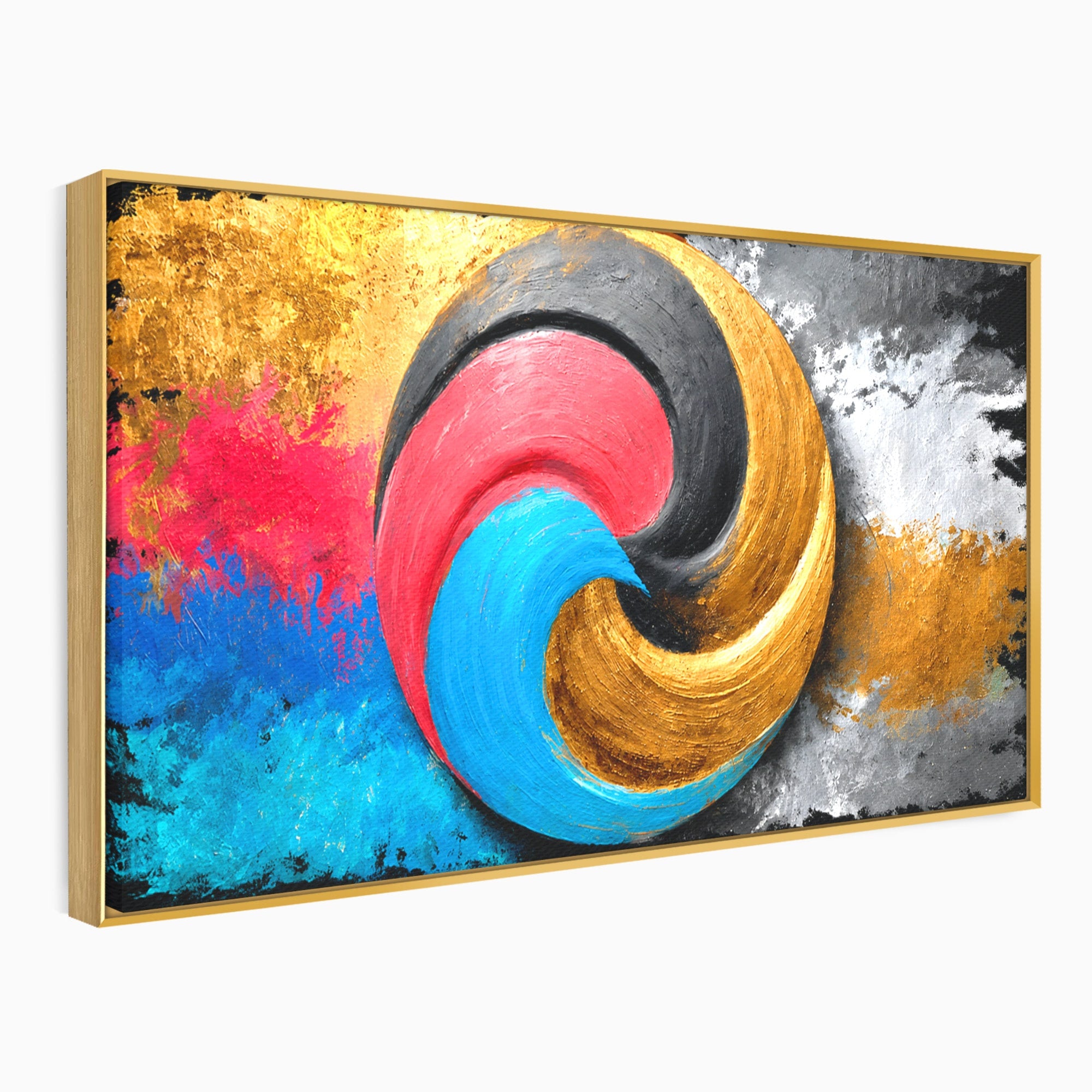 Tablou Canvas Premium LuxCanva® C1356, Armonia Culorilor, Armonie, Abstract, Simbol, Energetic, Living, Culori Vibrante