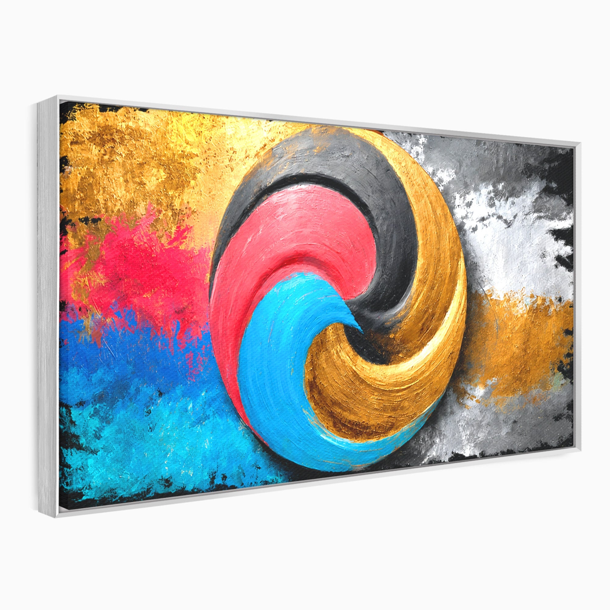 Tablou Canvas Premium LuxCanva® C1356, Armonia Culorilor, Armonie, Abstract, Simbol, Energetic, Living, Culori Vibrante
