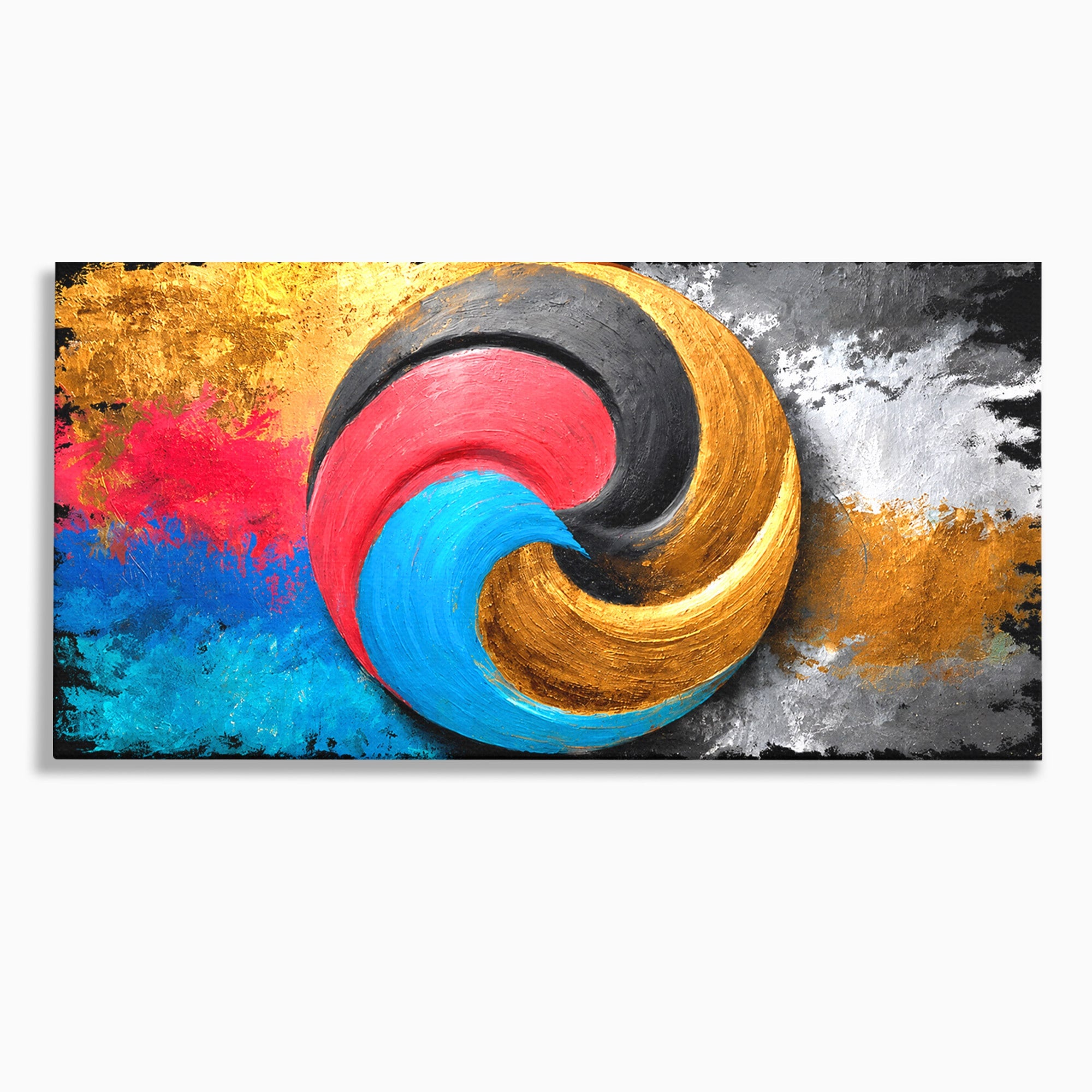 Tablou Canvas Premium LuxCanva® C1356, Armonia Culorilor, Armonie, Abstract, Simbol, Energetic, Living, Culori Vibrante