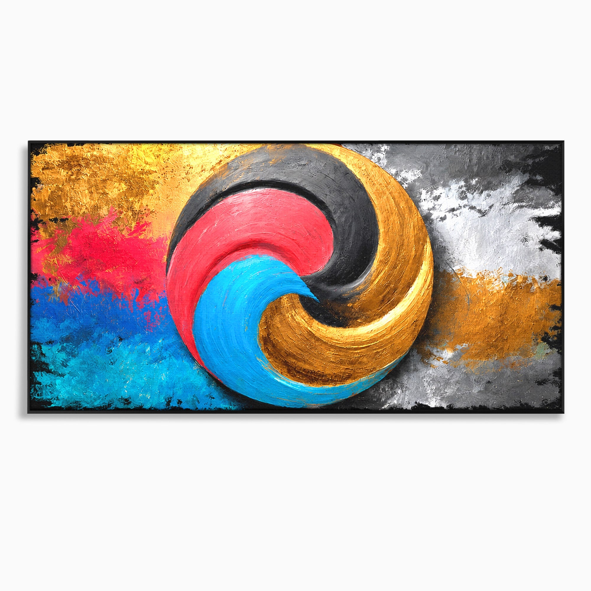 Tablou Canvas Premium LuxCanva® C1356, Armonia Culorilor, Armonie, Abstract, Simbol, Energetic, Living, Culori Vibrante