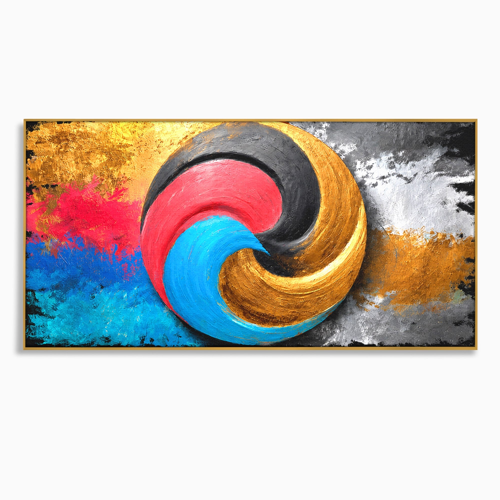 Tablou Canvas Premium LuxCanva® C1356, Armonia Culorilor, Armonie, Abstract, Simbol, Energetic, Living, Culori Vibrante