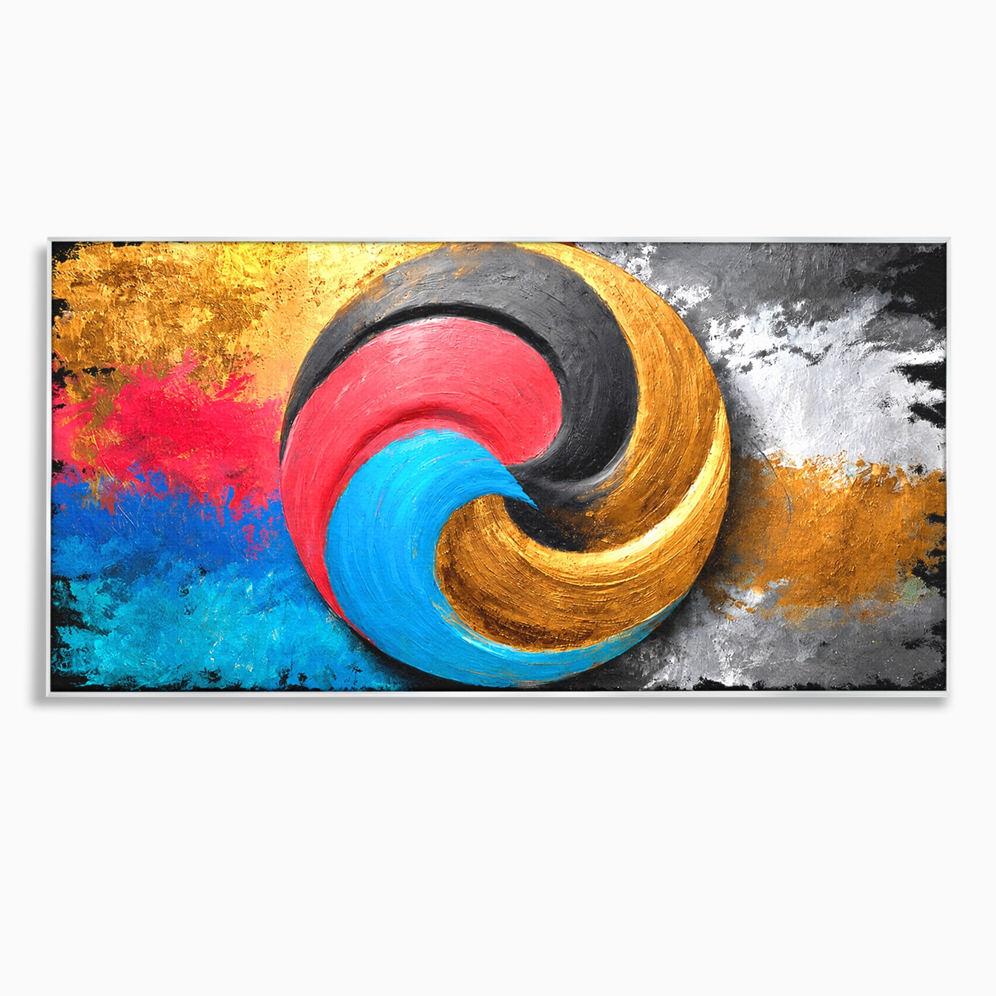 Tablou Canvas Premium LuxCanva® C1356, Armonia Culorilor, Armonie, Abstract, Simbol, Energetic, Living, Culori Vibrante