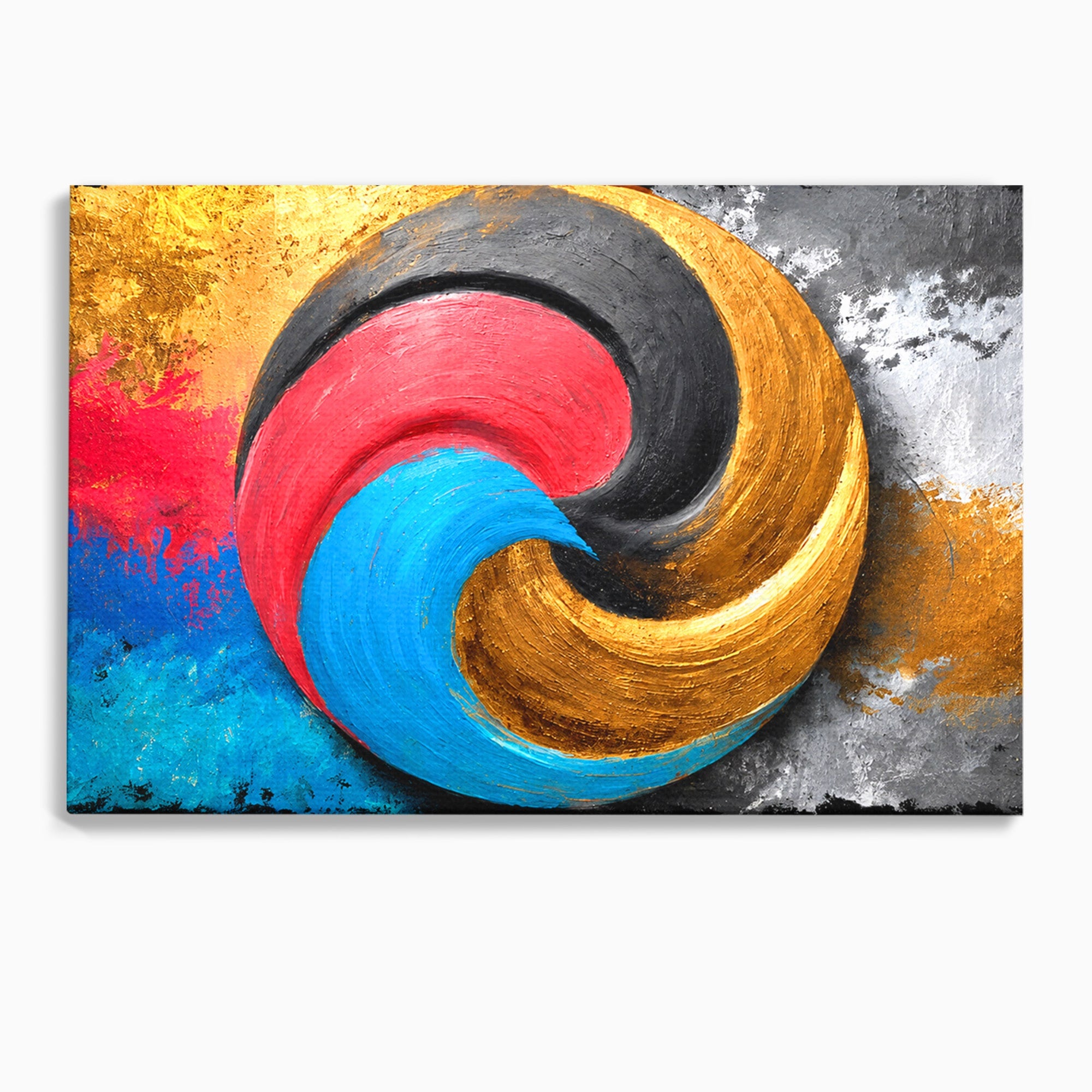 Tablou Canvas Premium LuxCanva® C1356, Armonia Culorilor, Armonie, Abstract, Simbol, Energetic, Living, Culori Vibrante
