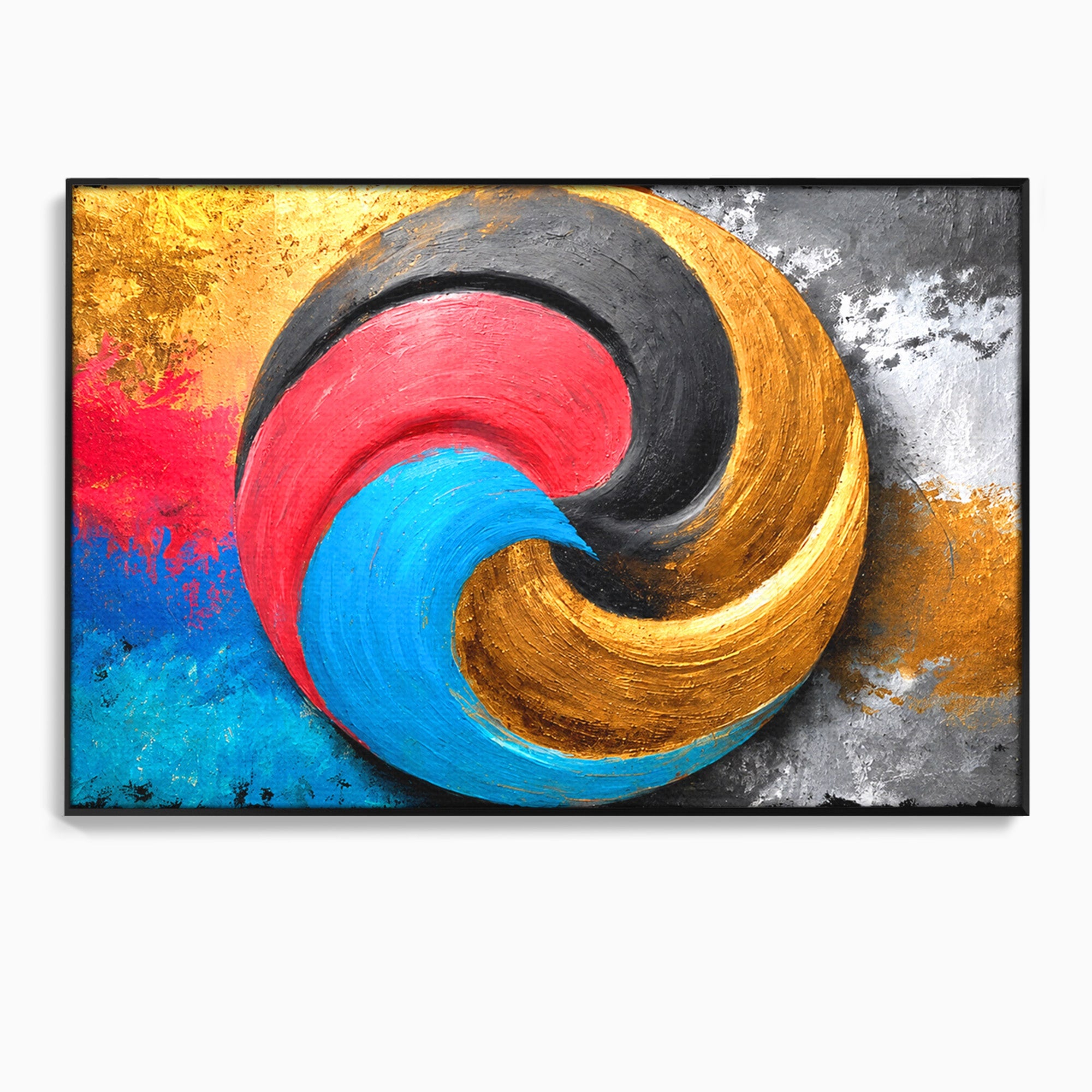 Tablou Canvas Premium LuxCanva® C1356, Armonia Culorilor, Armonie, Abstract, Simbol, Energetic, Living, Culori Vibrante