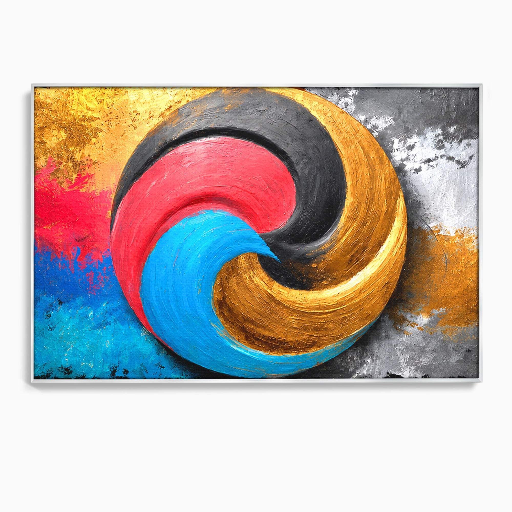 Tablou Canvas Premium LuxCanva® C1356, Armonia Culorilor, Armonie, Abstract, Simbol, Energetic, Living, Culori Vibrante