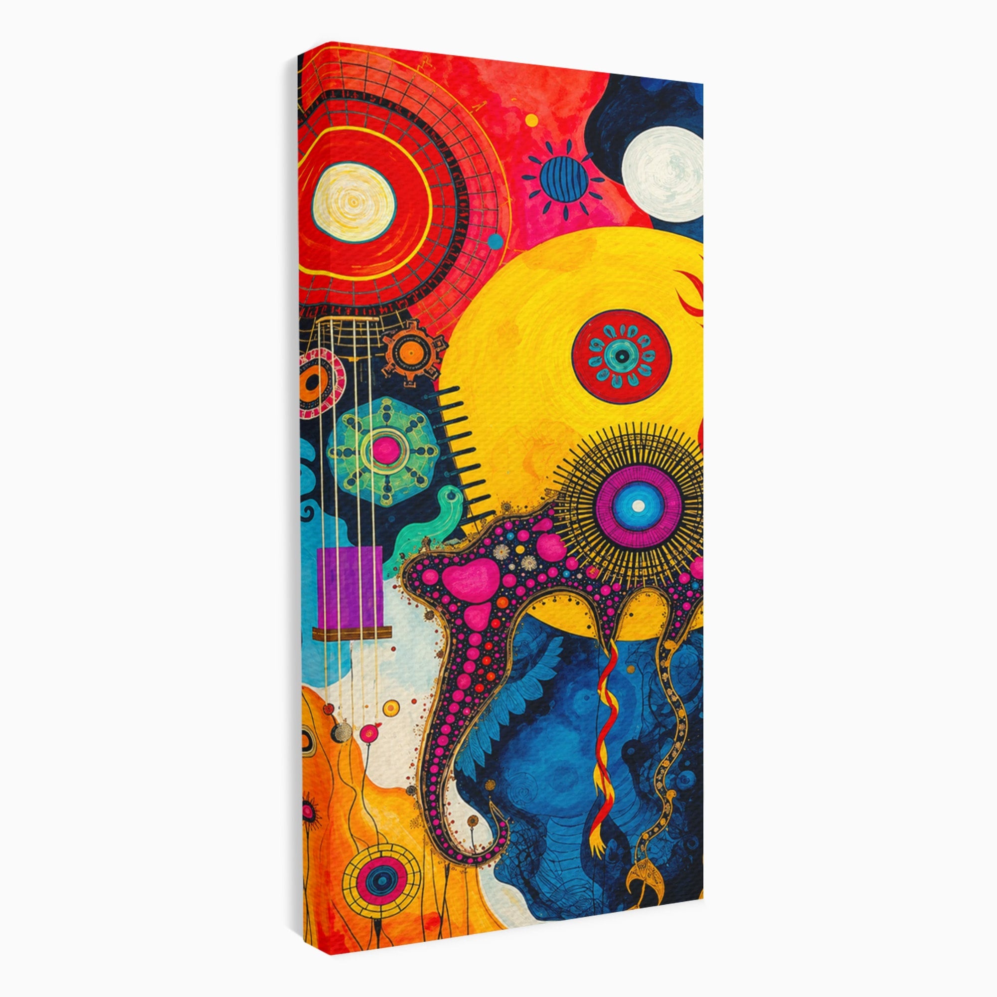 Tablou Canvas Premium LuxCanva® C1359, Universul Abstract, Abstract, Spatiu, Planete, Dormitor, Living, Culori Vibrante