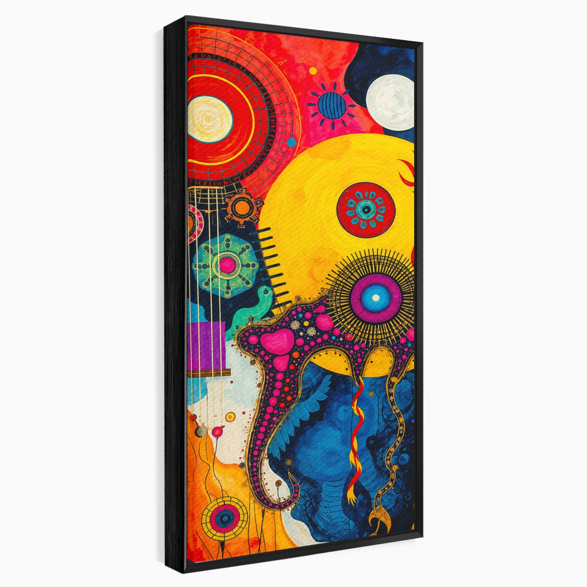 Tablou Canvas Premium LuxCanva® C1359, Universul Abstract, Abstract, Spatiu, Planete, Dormitor, Living, Culori Vibrante