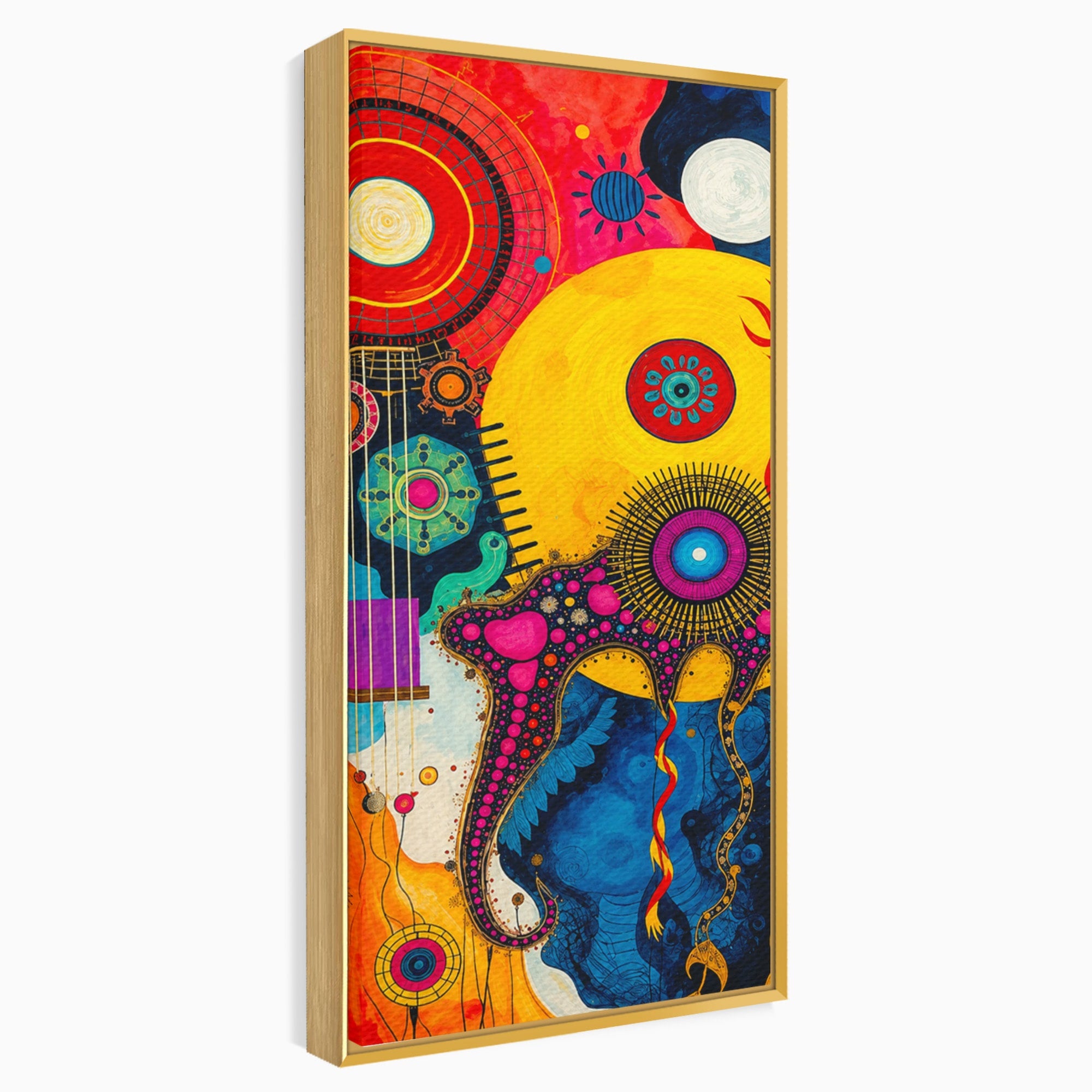 Tablou Canvas Premium LuxCanva® C1359, Universul Abstract, Abstract, Spatiu, Planete, Dormitor, Living, Culori Vibrante
