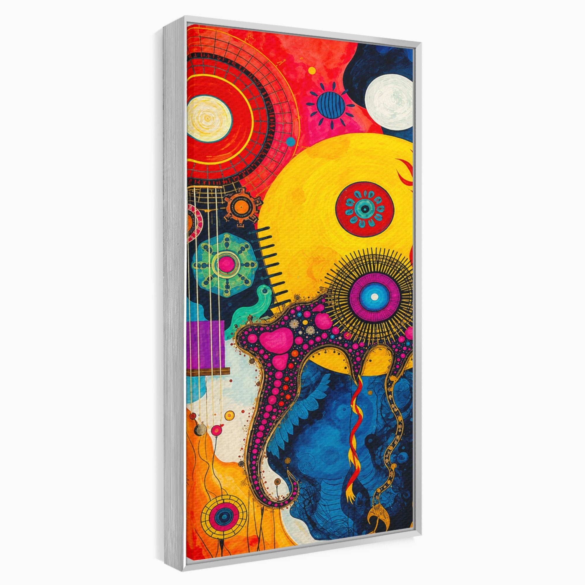 Tablou Canvas Premium LuxCanva® C1359, Universul Abstract, Abstract, Spatiu, Planete, Dormitor, Living, Culori Vibrante