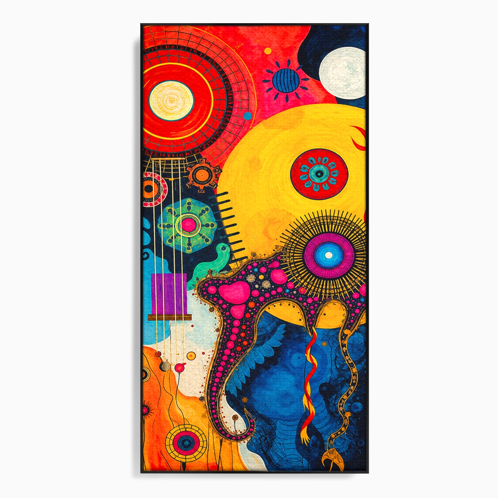 Tablou Canvas Premium LuxCanva® C1359, Universul Abstract, Abstract, Spatiu, Planete, Dormitor, Living, Culori Vibrante