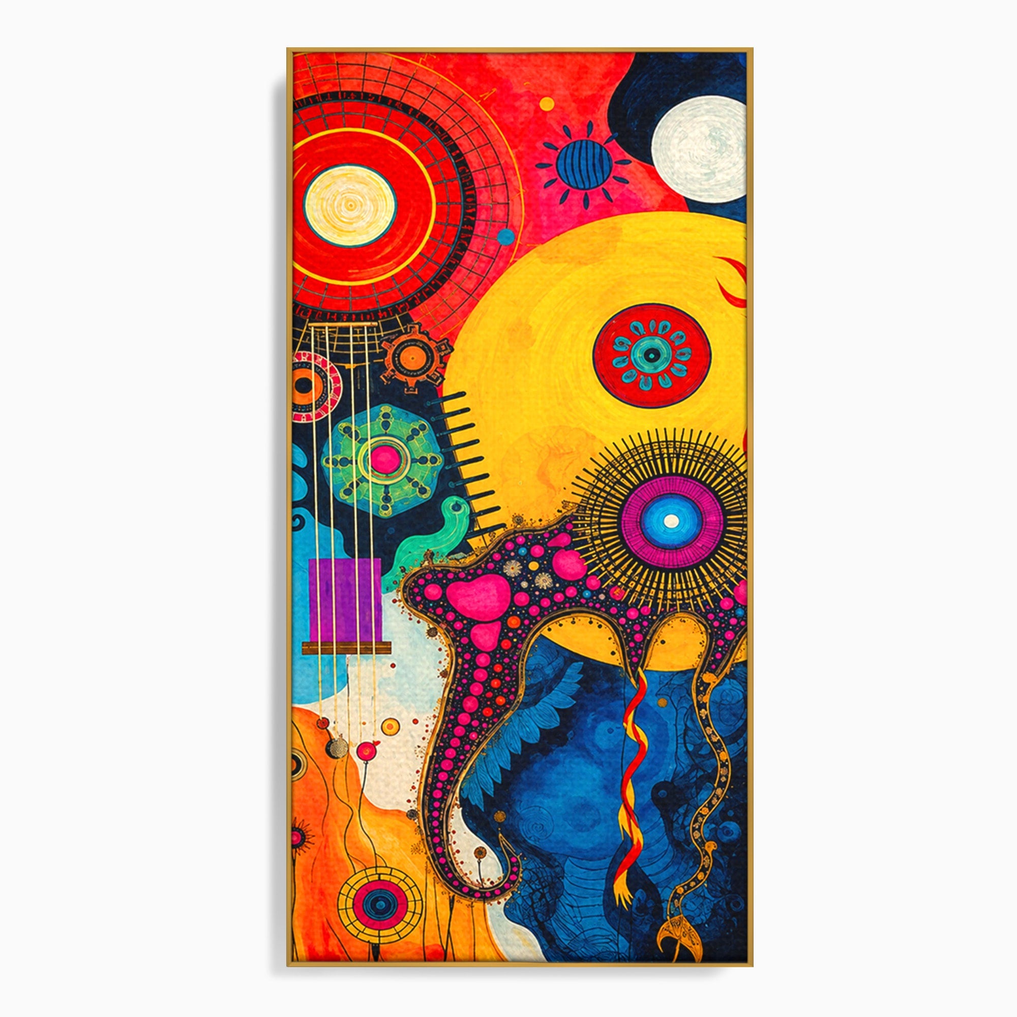 Tablou Canvas Premium LuxCanva® C1359, Universul Abstract, Abstract, Spatiu, Planete, Dormitor, Living, Culori Vibrante