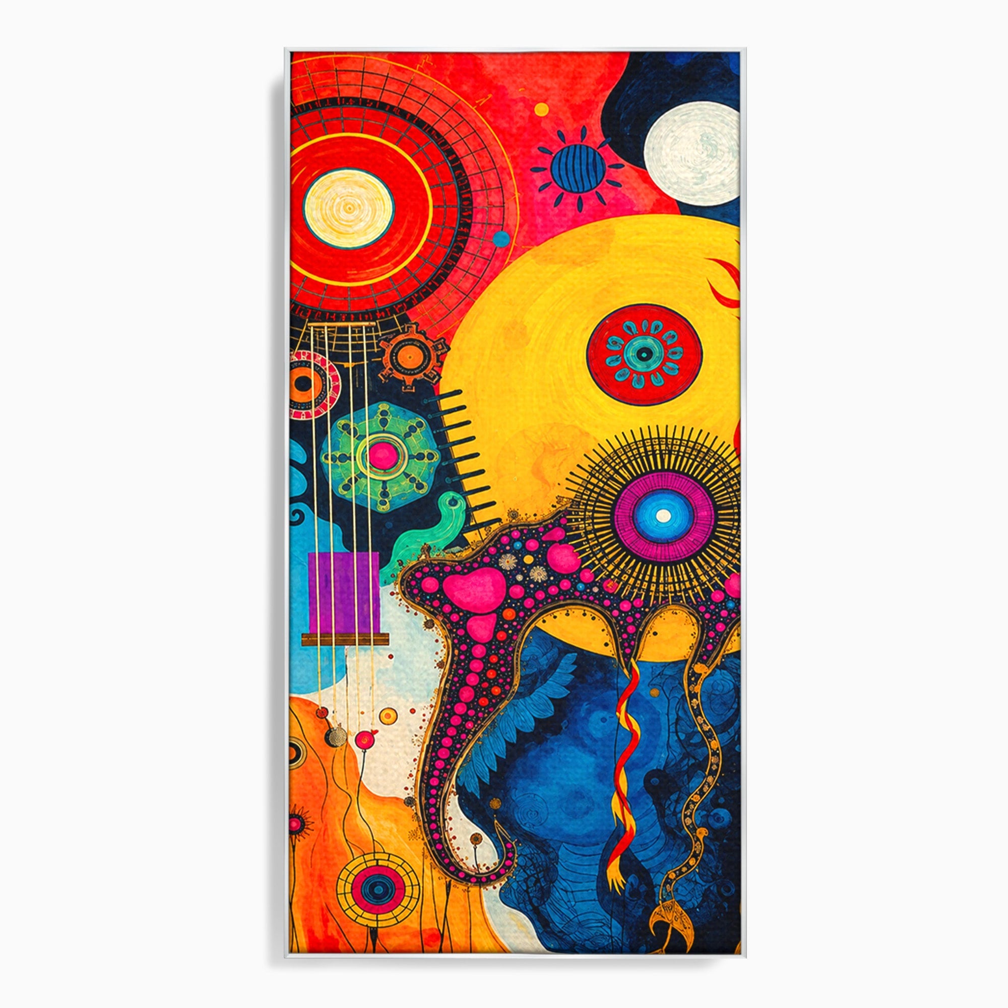 Tablou Canvas Premium LuxCanva® C1359, Universul Abstract, Abstract, Spatiu, Planete, Dormitor, Living, Culori Vibrante