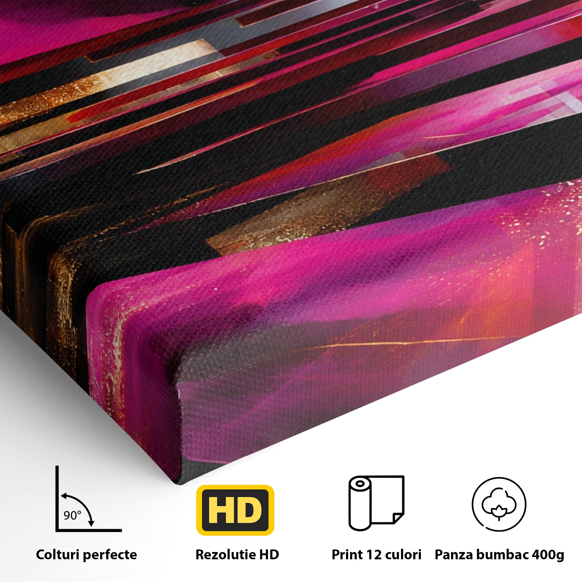 Tablou Canvas Premium LuxCanva® C1360, Arhitectura Abstracta, Abstract, Arhitectura, Modern, Living, Birou, Culori Vibrante