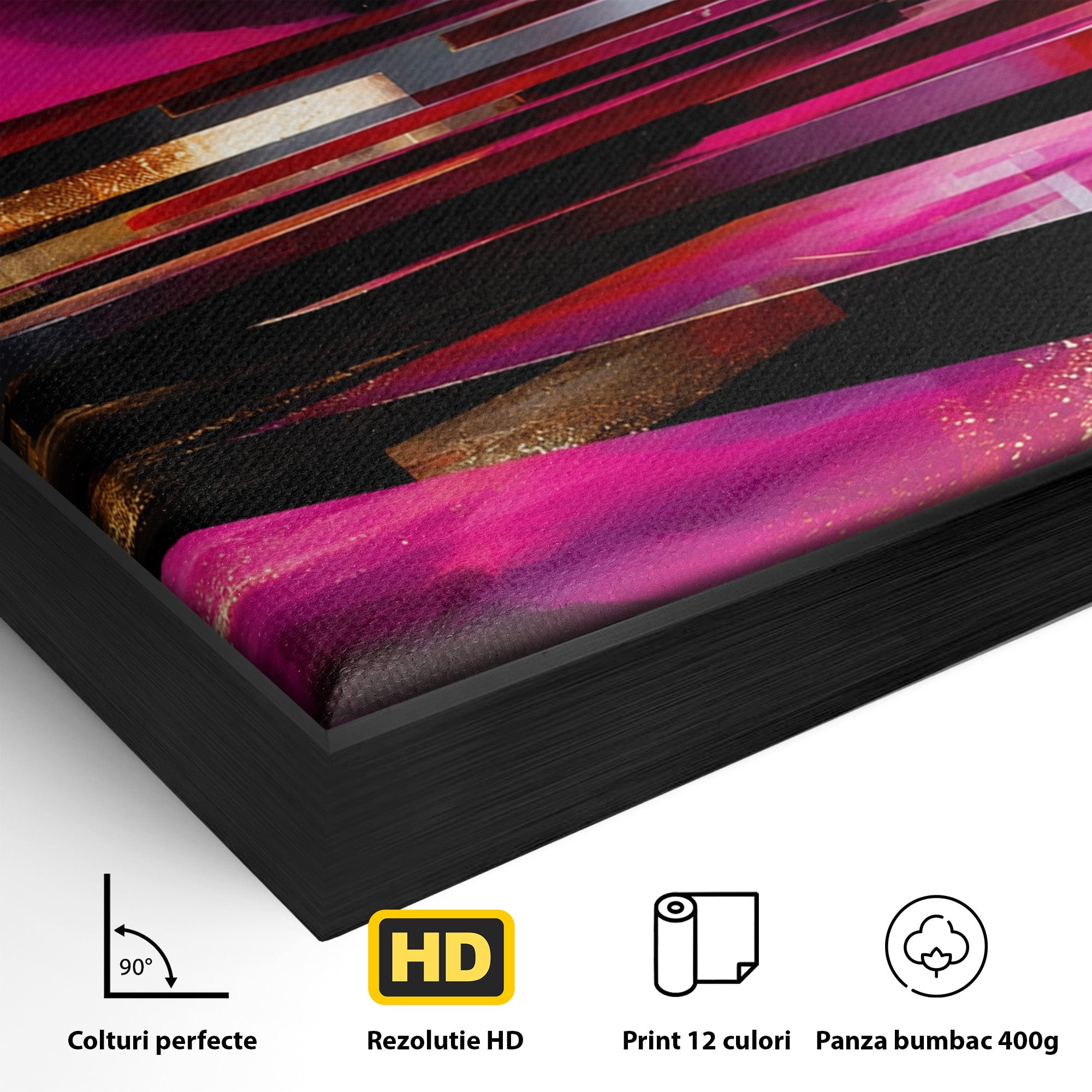 Tablou Canvas Premium LuxCanva® C1360, Arhitectura Abstracta, Abstract, Arhitectura, Modern, Living, Birou, Culori Vibrante