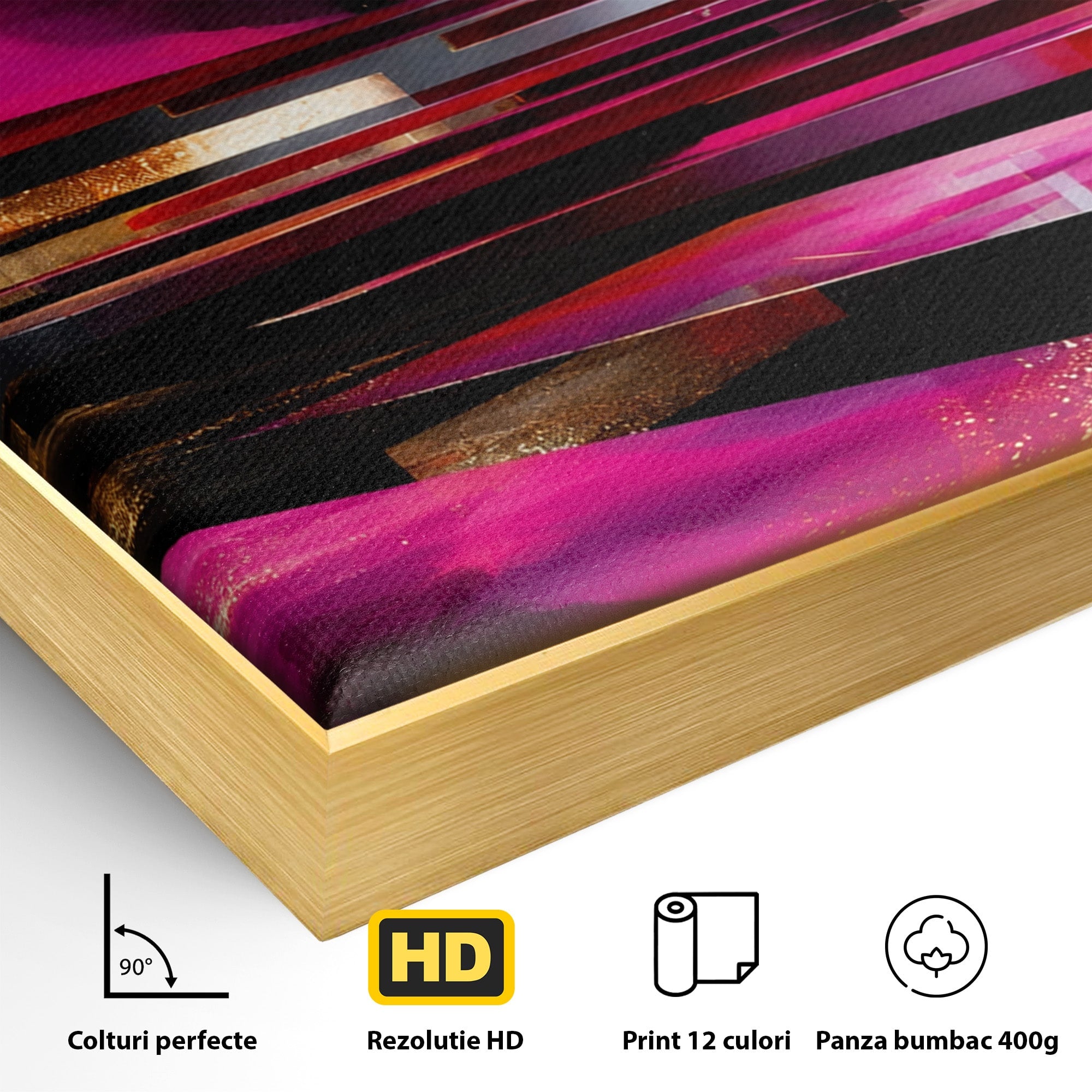 Tablou Canvas Premium LuxCanva® C1360, Arhitectura Abstracta, Abstract, Arhitectura, Modern, Living, Birou, Culori Vibrante