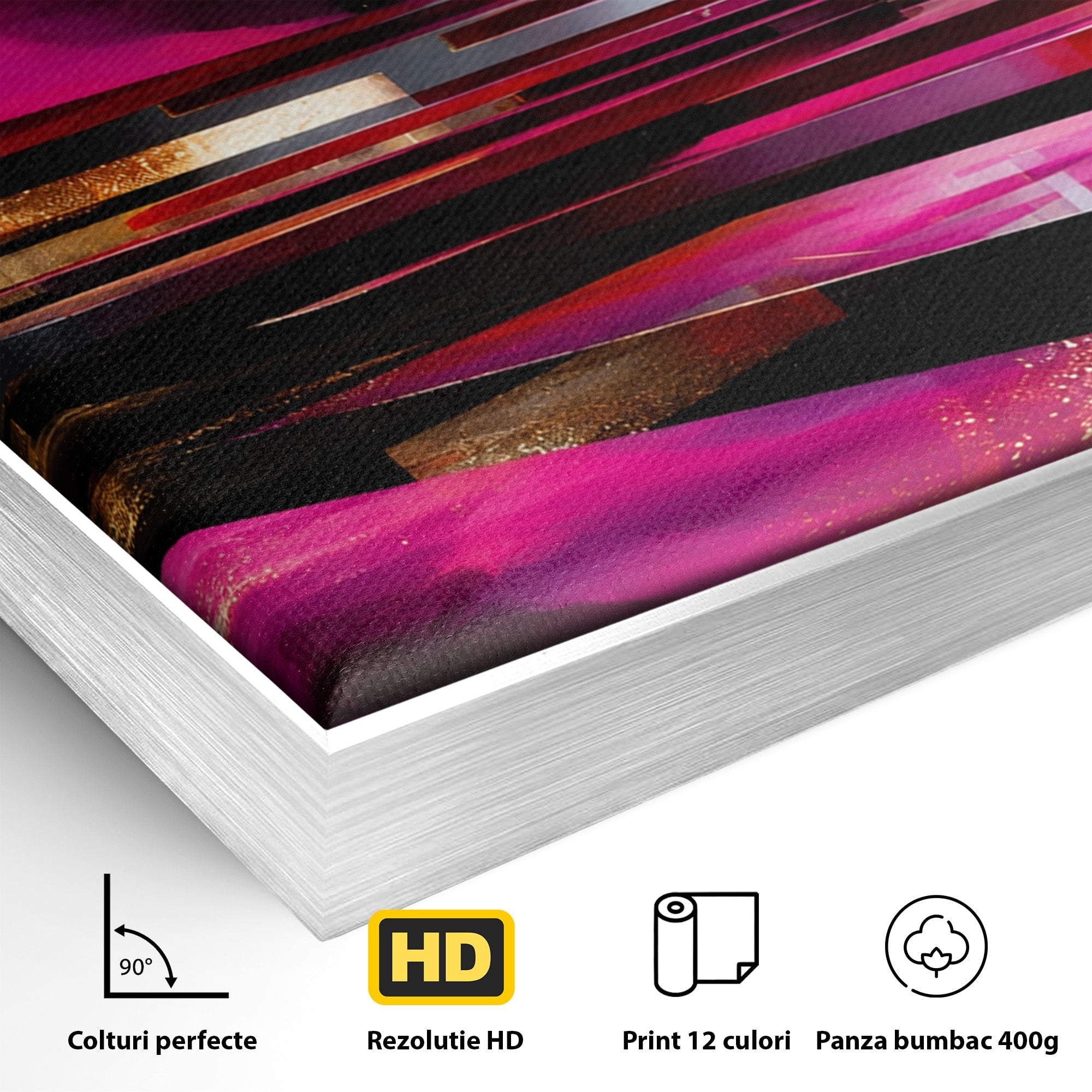 Tablou Canvas Premium LuxCanva® C1360, Arhitectura Abstracta, Abstract, Arhitectura, Modern, Living, Birou, Culori Vibrante