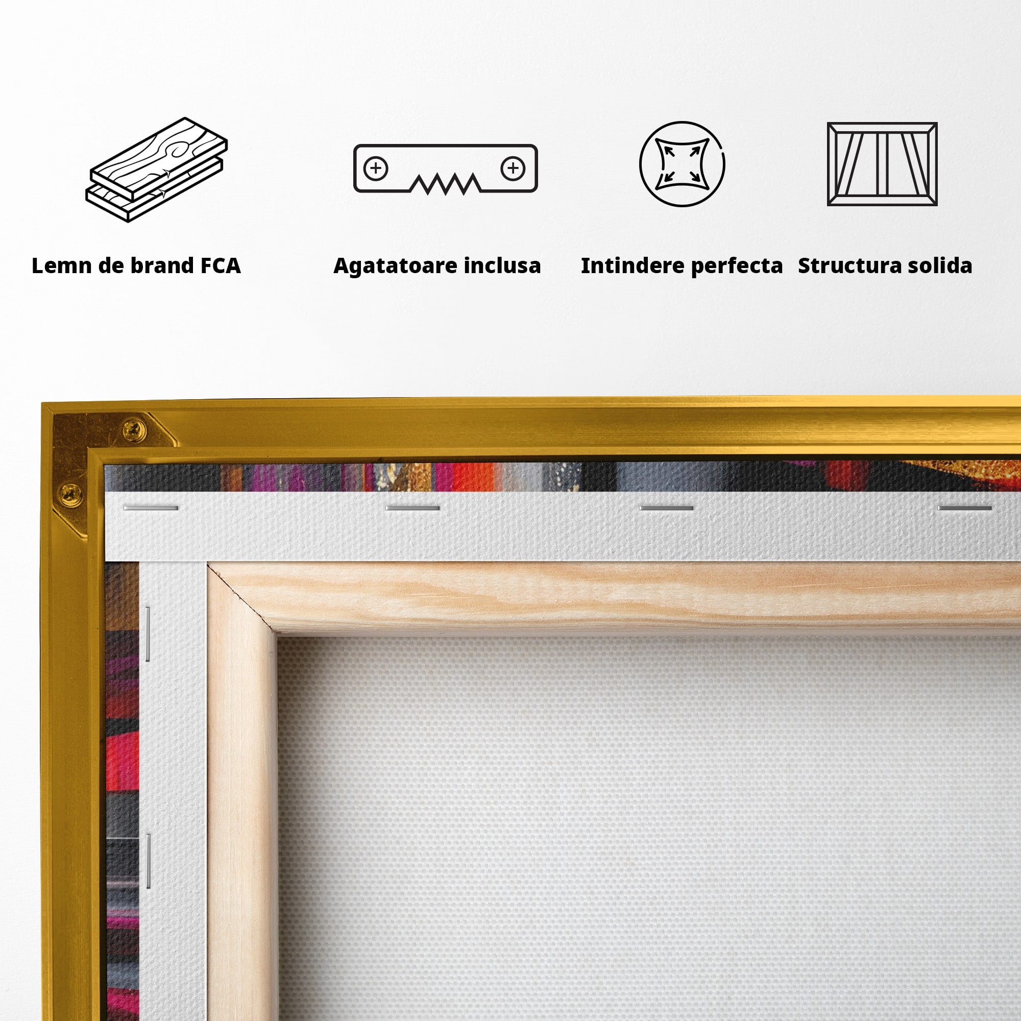 Tablou Canvas Premium LuxCanva® C1360, Arhitectura Abstracta, Abstract, Arhitectura, Modern, Living, Birou, Culori Vibrante