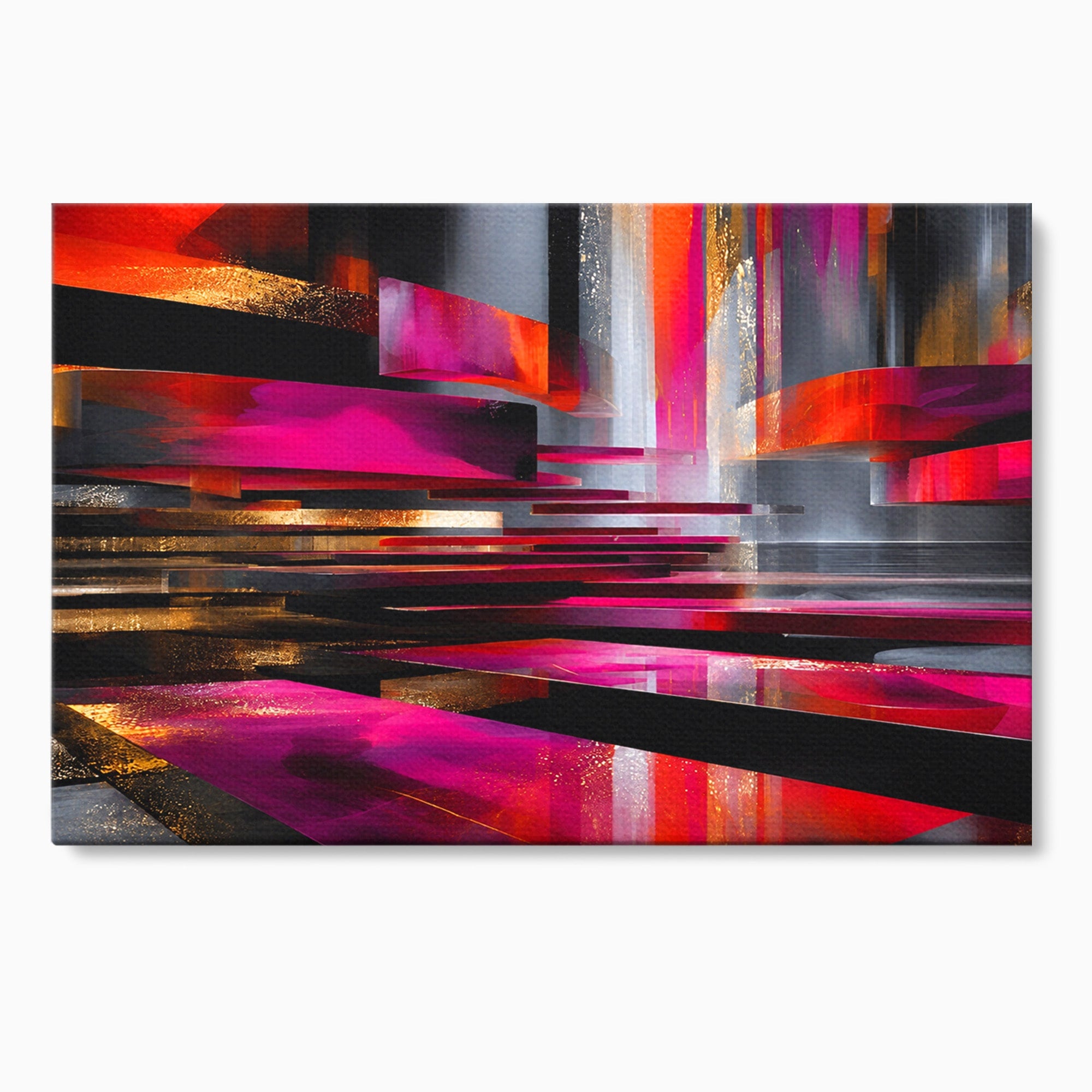 Tablou Canvas Premium LuxCanva® C1360, Arhitectura Abstracta, Abstract, Arhitectura, Modern, Living, Birou, Culori Vibrante
