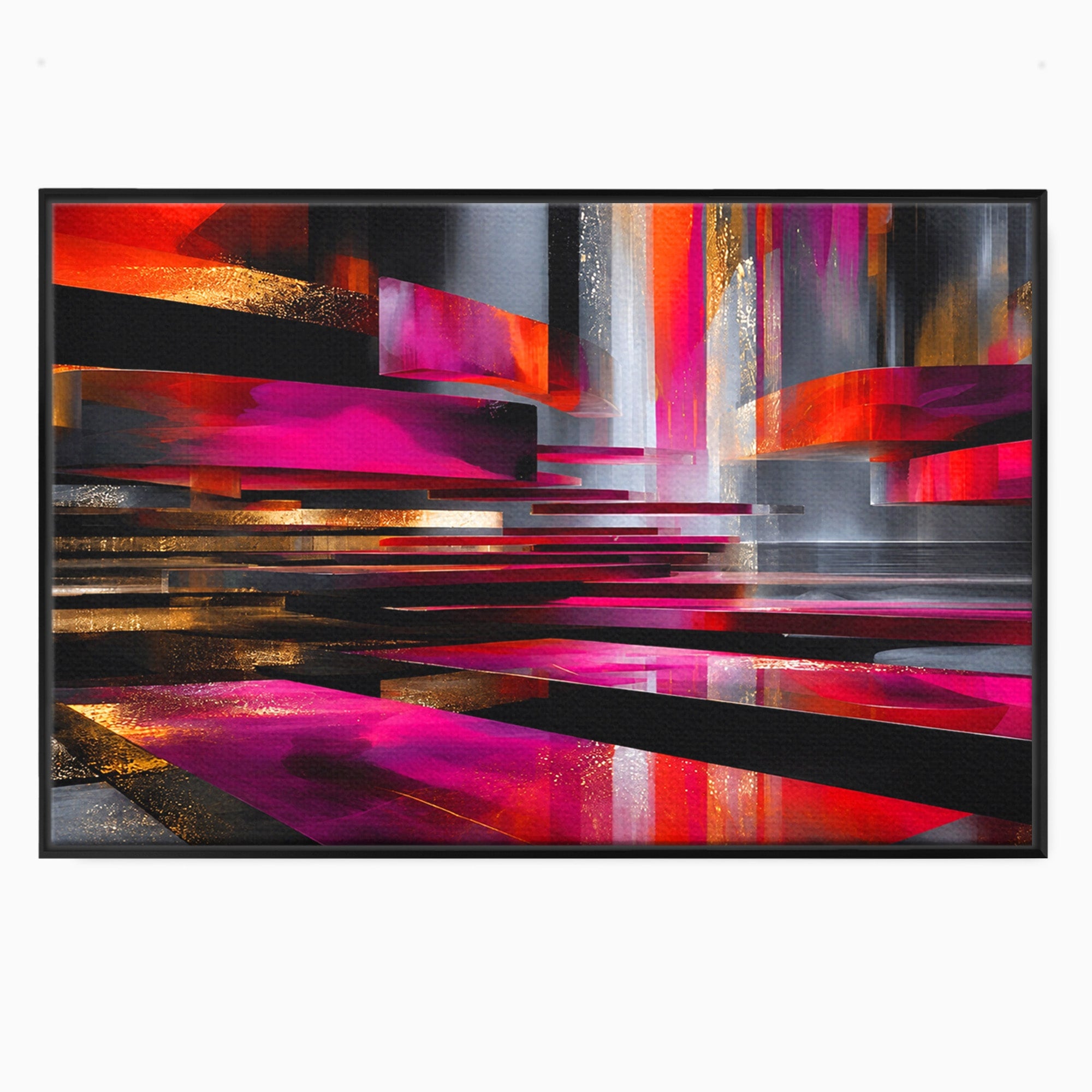 Tablou Canvas Premium LuxCanva® C1360, Arhitectura Abstracta, Abstract, Arhitectura, Modern, Living, Birou, Culori Vibrante