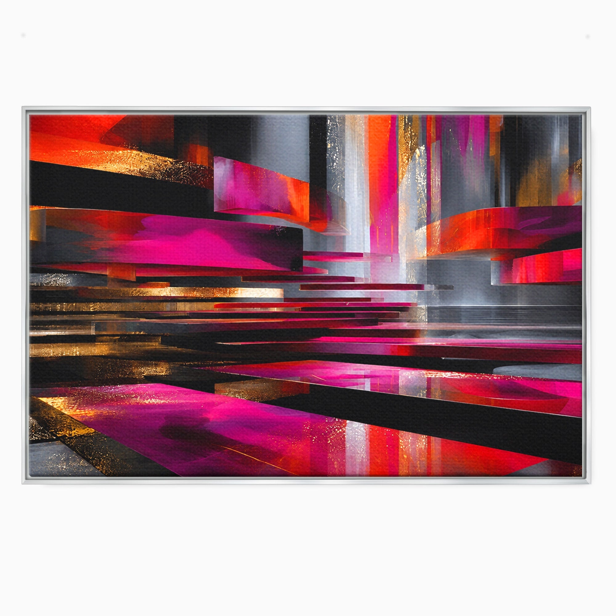 Tablou Canvas Premium LuxCanva® C1360, Arhitectura Abstracta, Abstract, Arhitectura, Modern, Living, Birou, Culori Vibrante