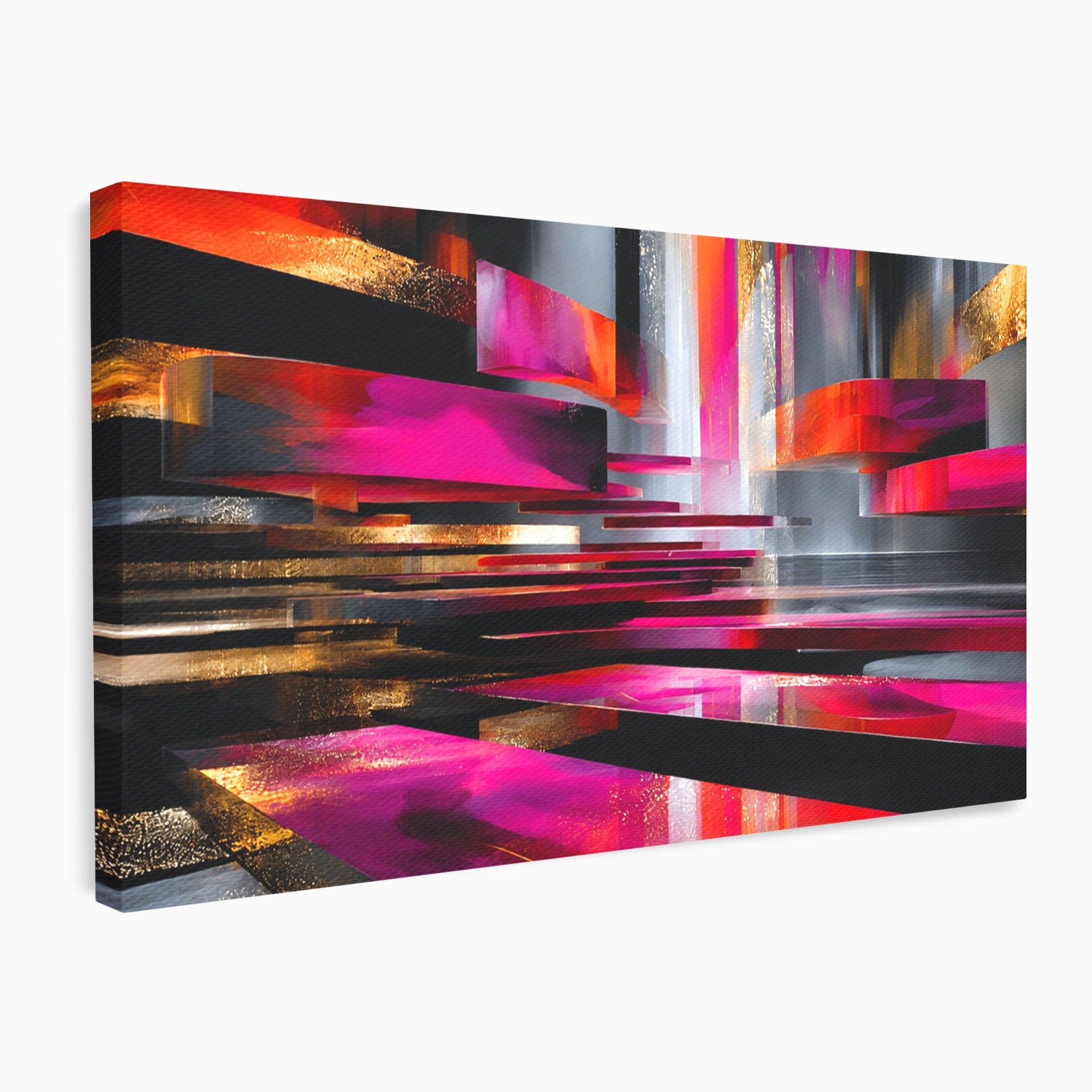 Tablou Canvas Premium LuxCanva® C1360, Arhitectura Abstracta, Abstract, Arhitectura, Modern, Living, Birou, Culori Vibrante