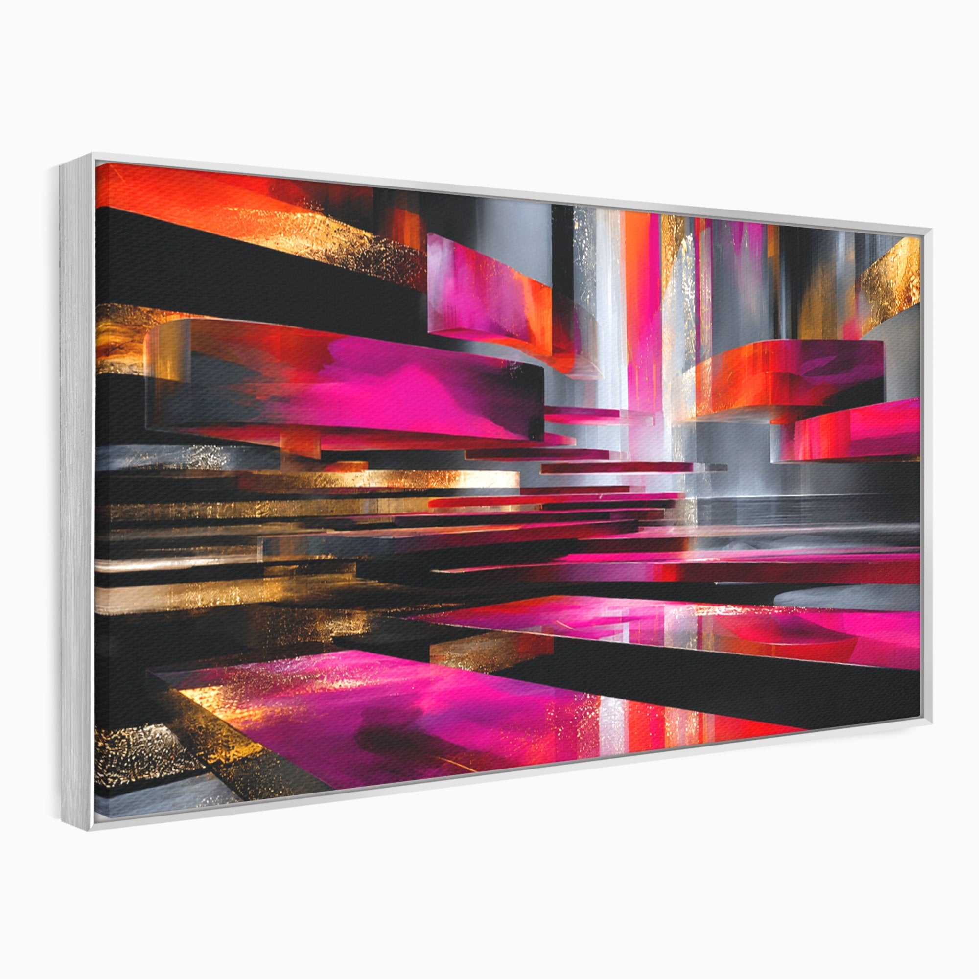 Tablou Canvas Premium LuxCanva® C1360, Arhitectura Abstracta, Abstract, Arhitectura, Modern, Living, Birou, Culori Vibrante