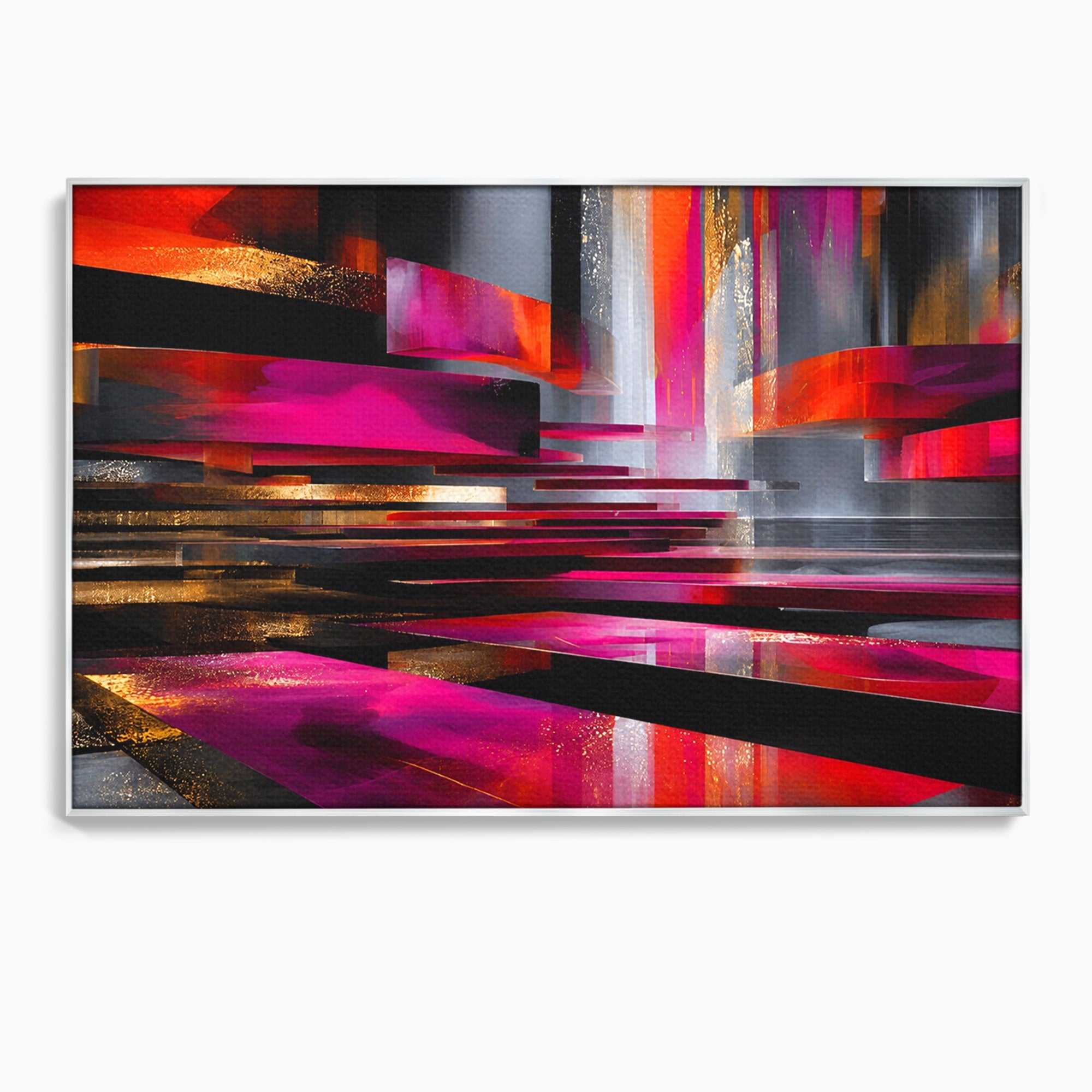 Tablou Canvas Premium LuxCanva® C1360, Arhitectura Abstracta, Abstract, Arhitectura, Modern, Living, Birou, Culori Vibrante