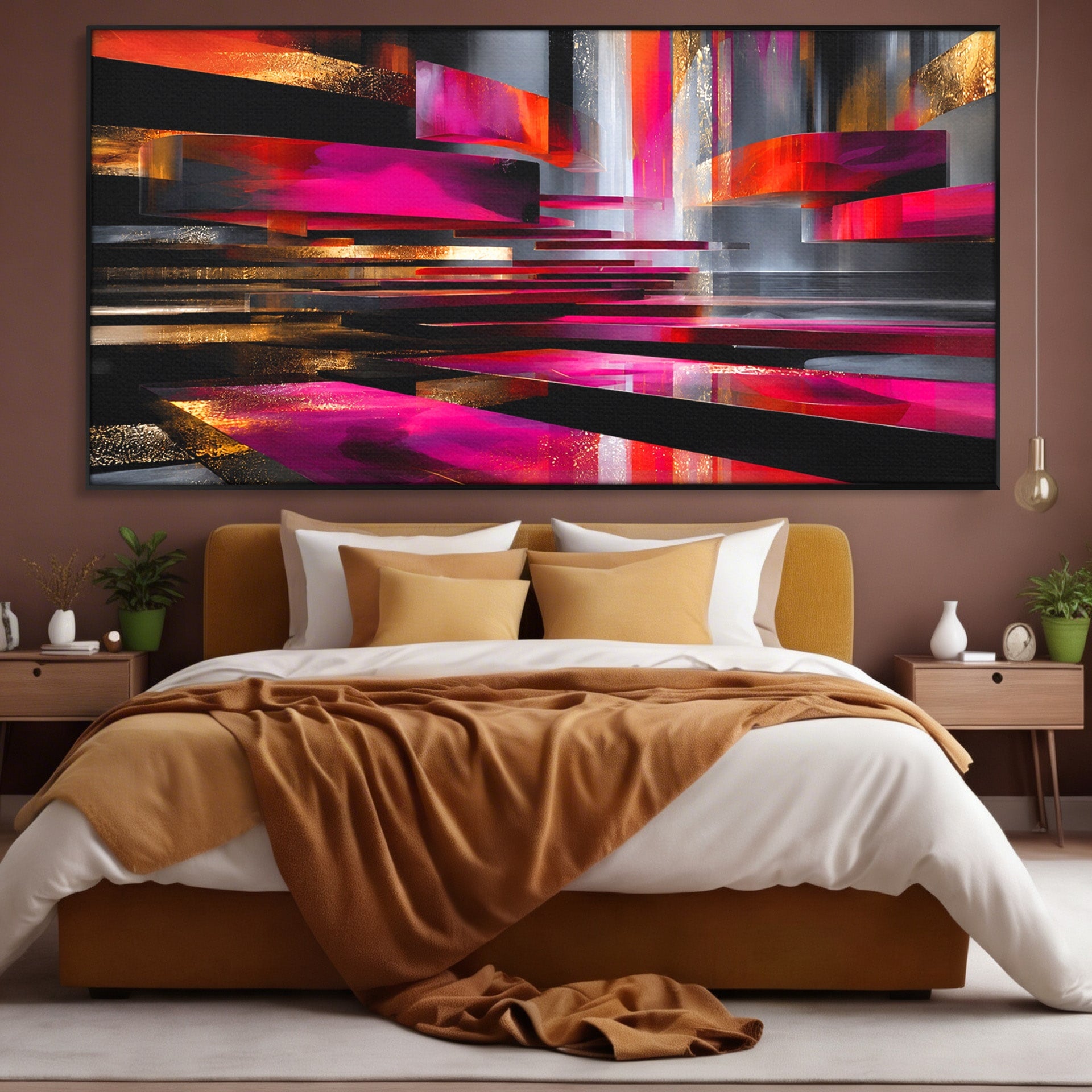 Tablou Canvas Premium LuxCanva® C1360, Arhitectura Abstracta, Abstract, Arhitectura, Modern, Living, Birou, Culori Vibrante