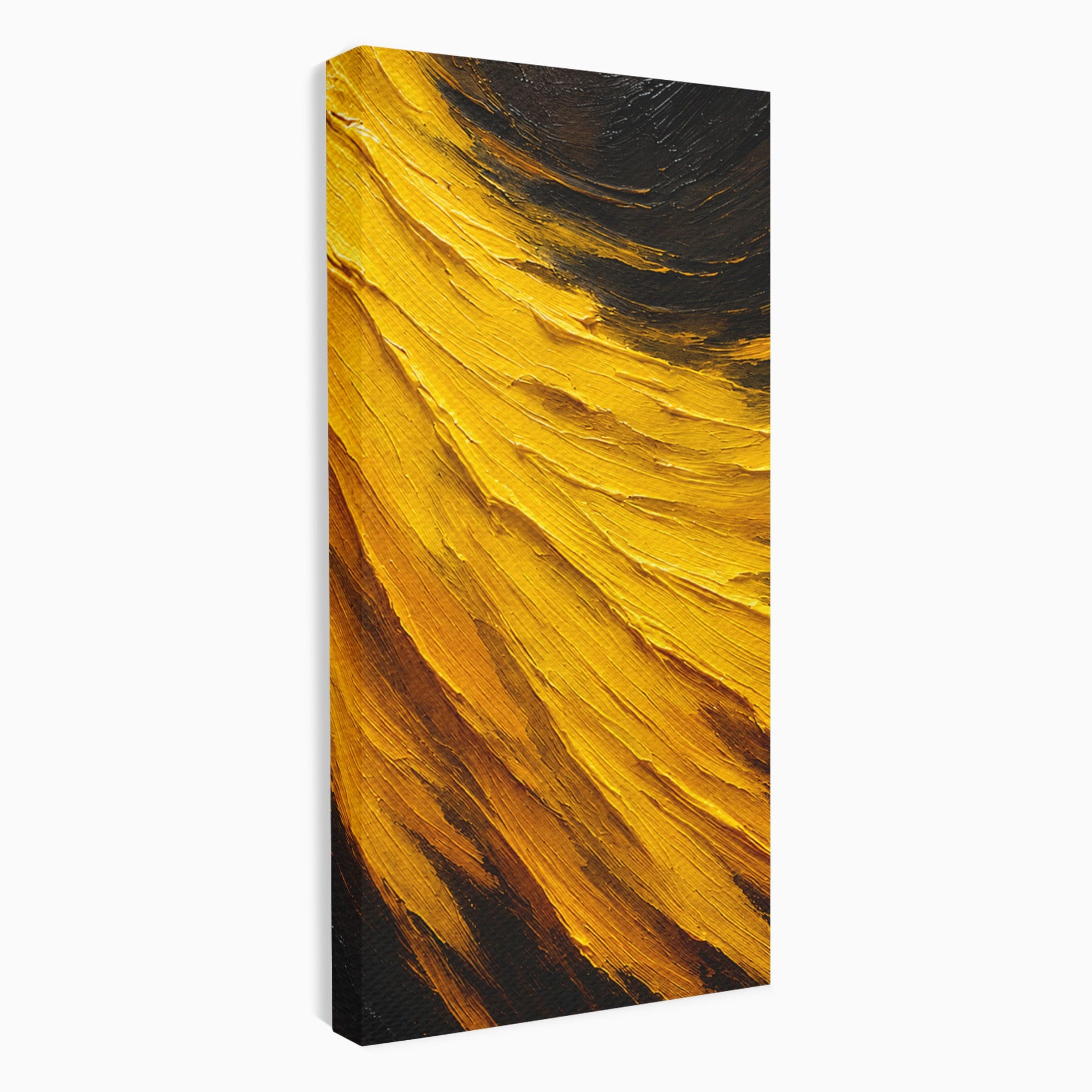 Tablou Canvas Premium LuxCanva® C1362, Vortex Auriu, Abstract, Vortex, Textura, Arta Moderna, Living, Culori Vibrante