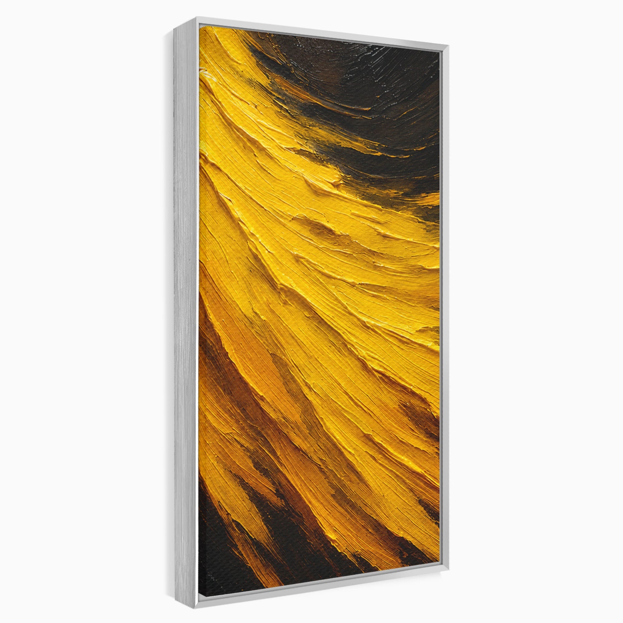 Tablou Canvas Premium LuxCanva® C1362, Vortex Auriu, Abstract, Vortex, Textura, Arta Moderna, Living, Culori Vibrante