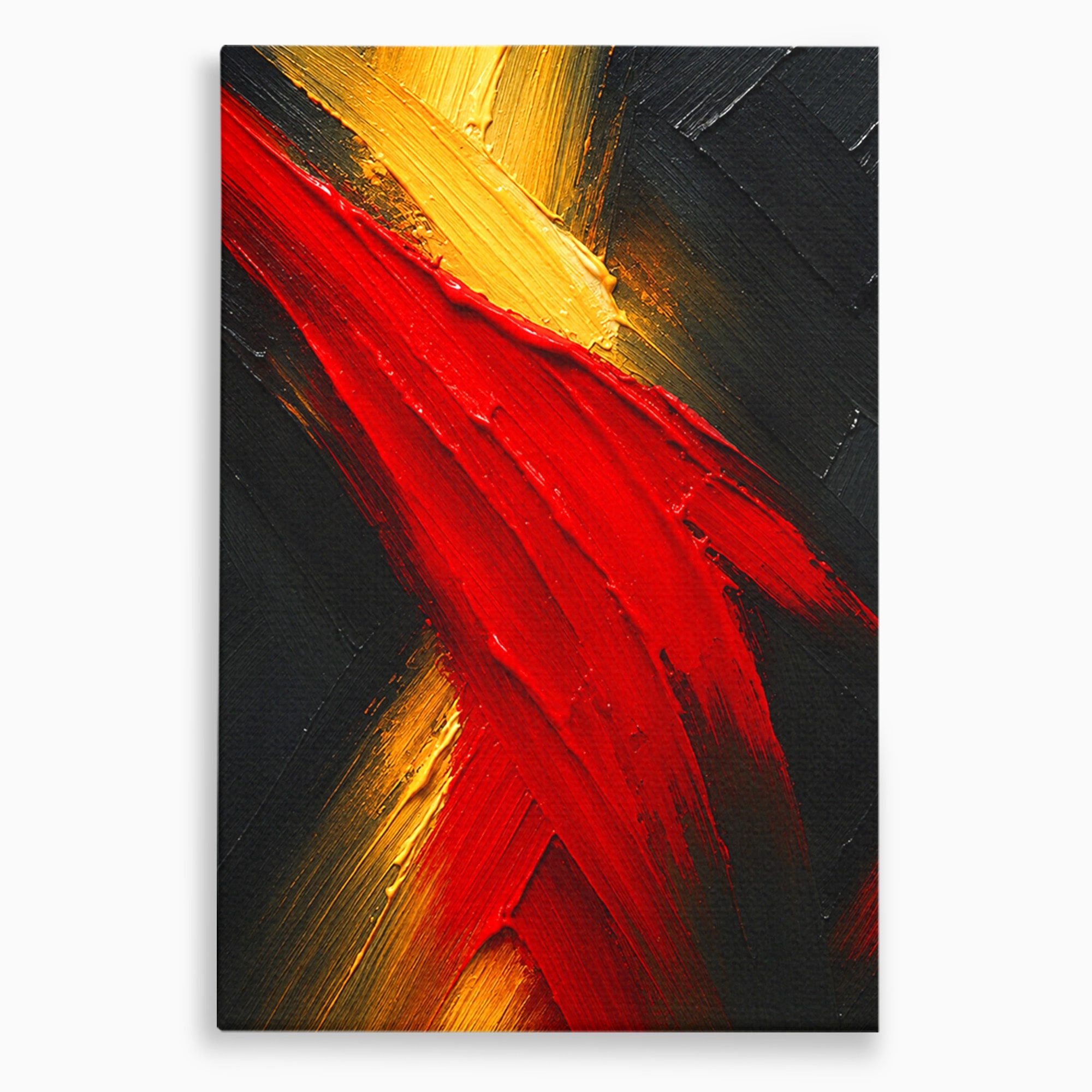 Tablou Canvas Premium LuxCanva® C1363, Explozie Abstracta, Abstract, Arta Moderna, Dramatic, Textura, Living, Birou, Culori Vibrante