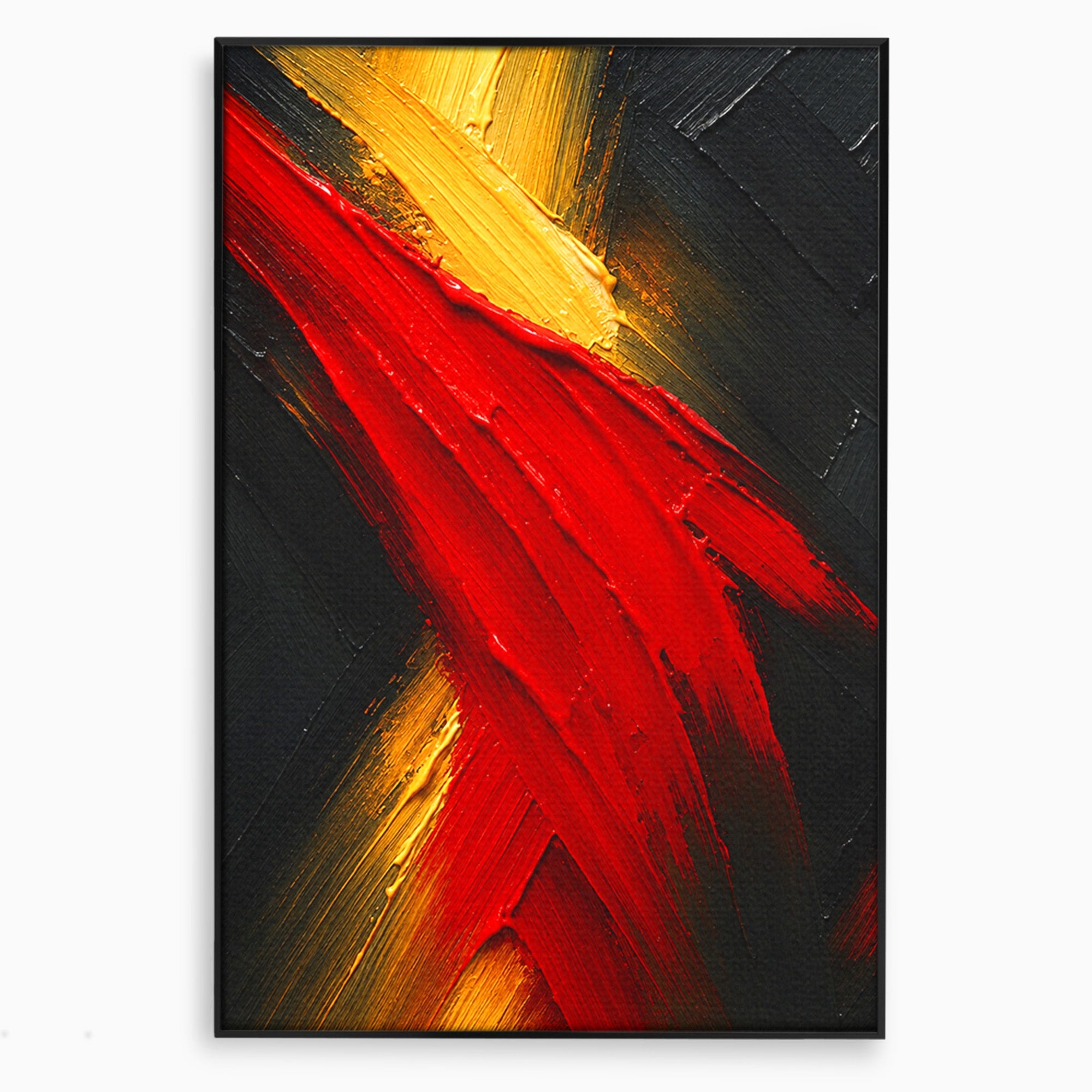 Tablou Canvas Premium LuxCanva® C1363, Explozie Abstracta, Abstract, Arta Moderna, Dramatic, Textura, Living, Birou, Culori Vibrante