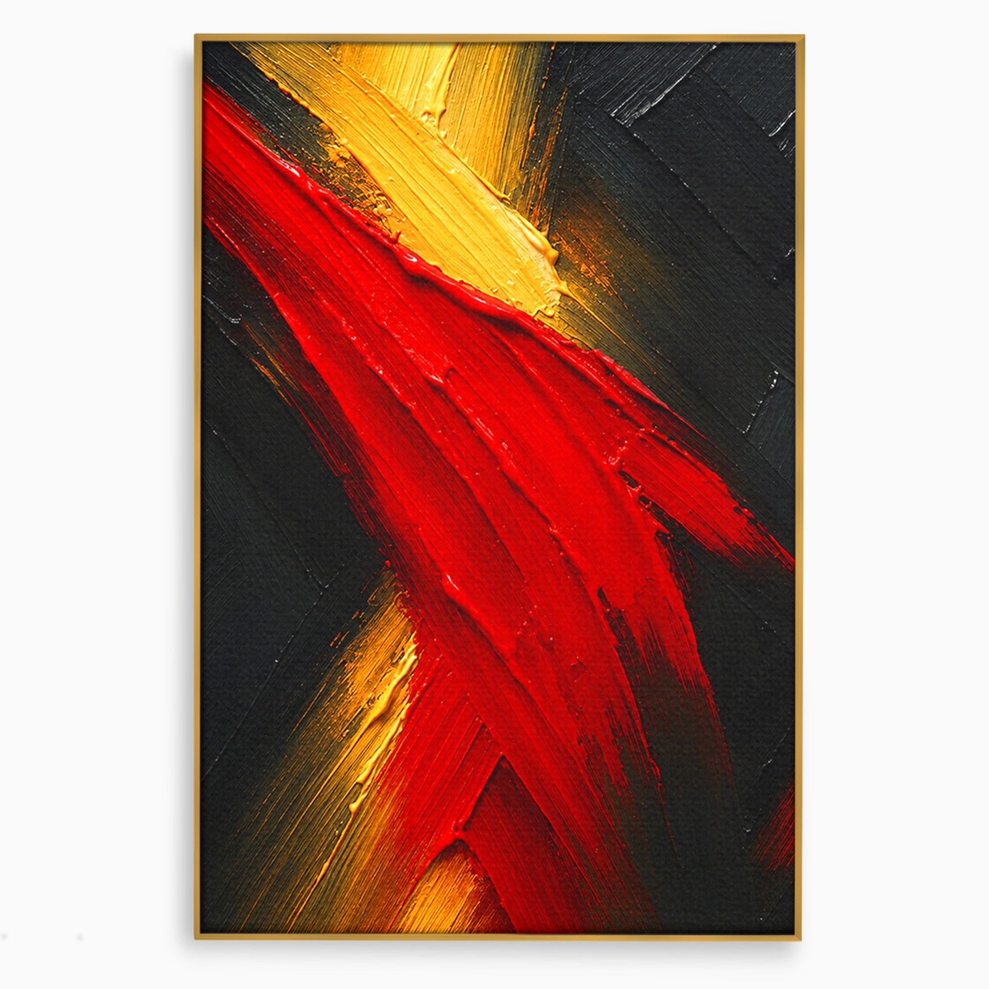 Tablou Canvas Premium LuxCanva® C1363, Explozie Abstracta, Abstract, Arta Moderna, Dramatic, Textura, Living, Birou, Culori Vibrante