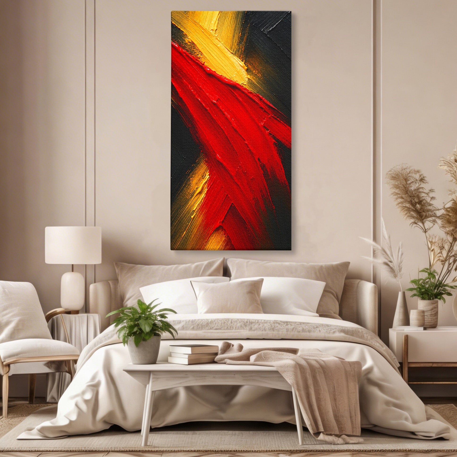 Tablou Canvas Premium LuxCanva® C1363, Explozie Abstracta, Abstract, Arta Moderna, Dramatic, Textura, Living, Birou, Culori Vibrante