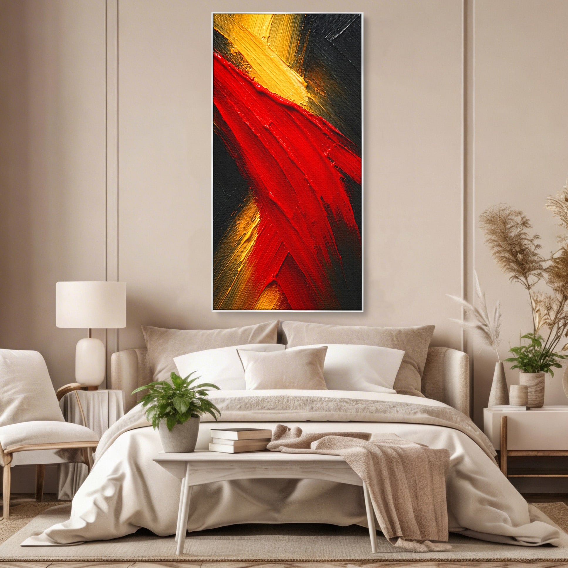Tablou Canvas Premium LuxCanva® C1363, Explozie Abstracta, Abstract, Arta Moderna, Dramatic, Textura, Living, Birou, Culori Vibrante