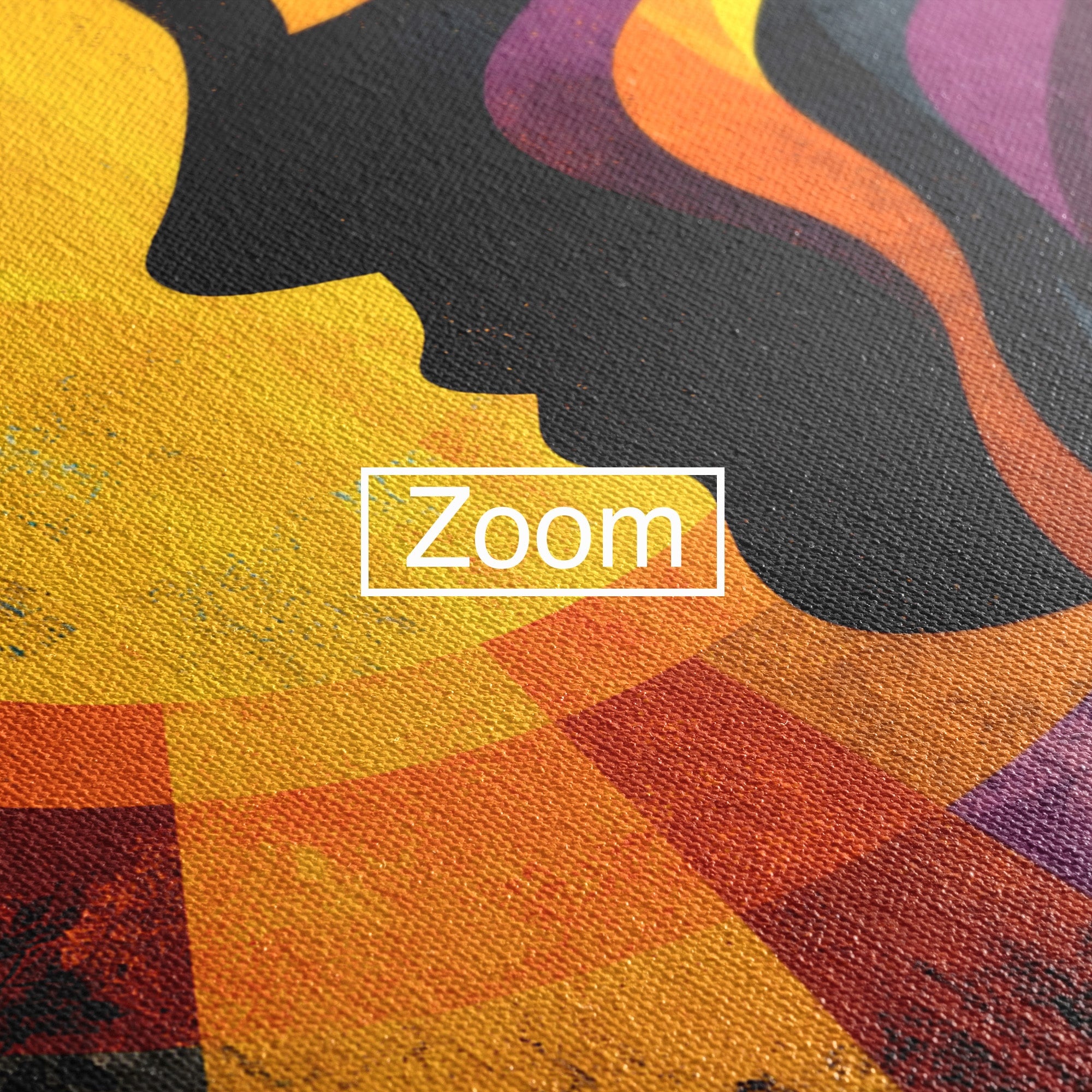 Tablou Canvas Premium LuxCanva® C1365, Silhouette Solara, Silhouette, Soare, Portret, Abstract, Living, Culori Vibrante