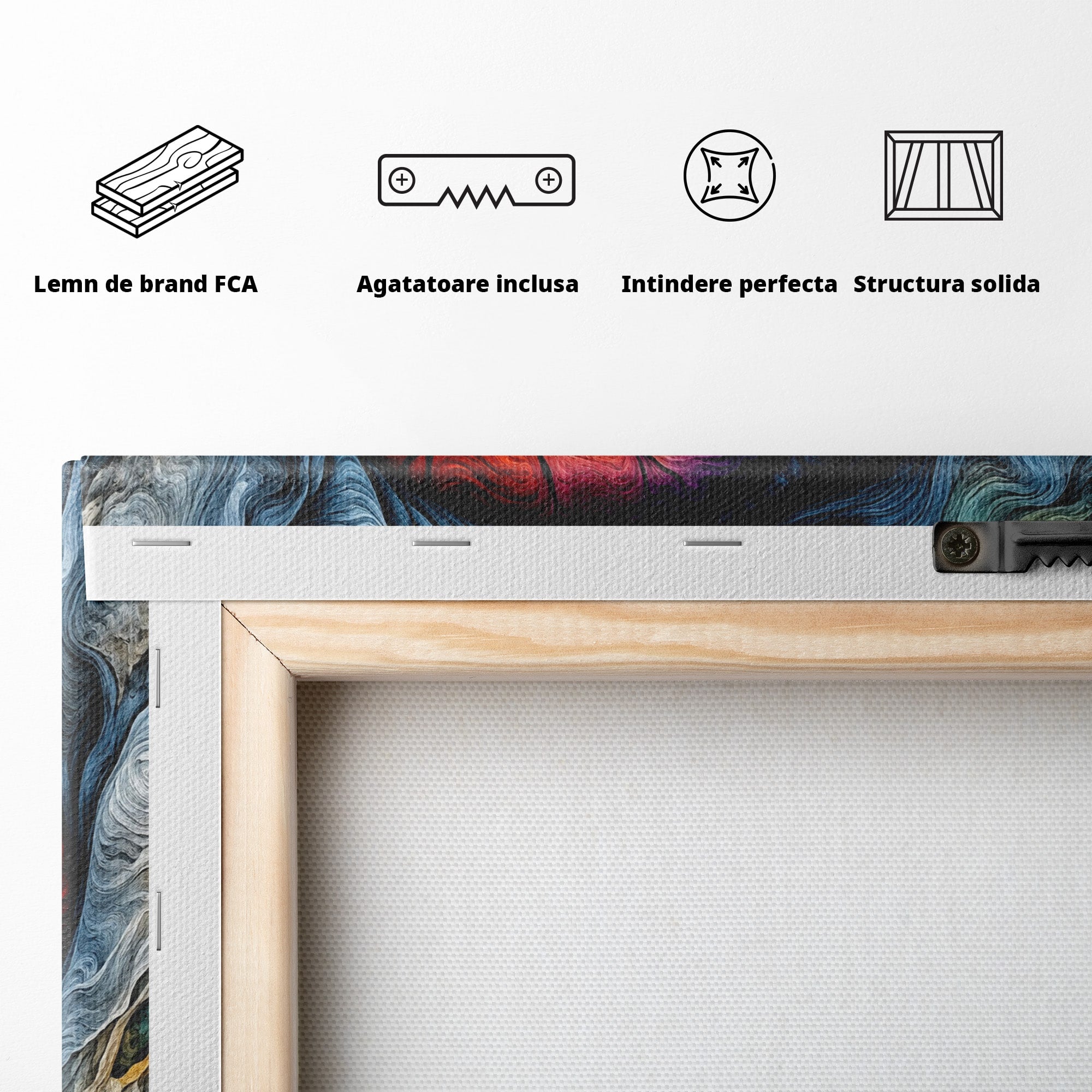 Tablou Canvas Premium LuxCanva® C1367, Spirala Infinitului, Spirala, Abstract, Mister, Vise, Dormitor, Living, Culori Vibrante