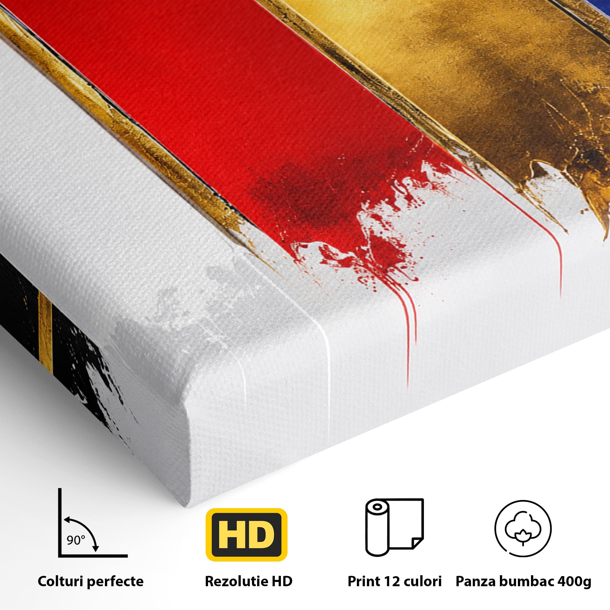 Tablou Canvas Premium LuxCanva® C1368, Armonie Abstracta, Abstract, Arta, Modern, Living, Birou, Culori Vibrante