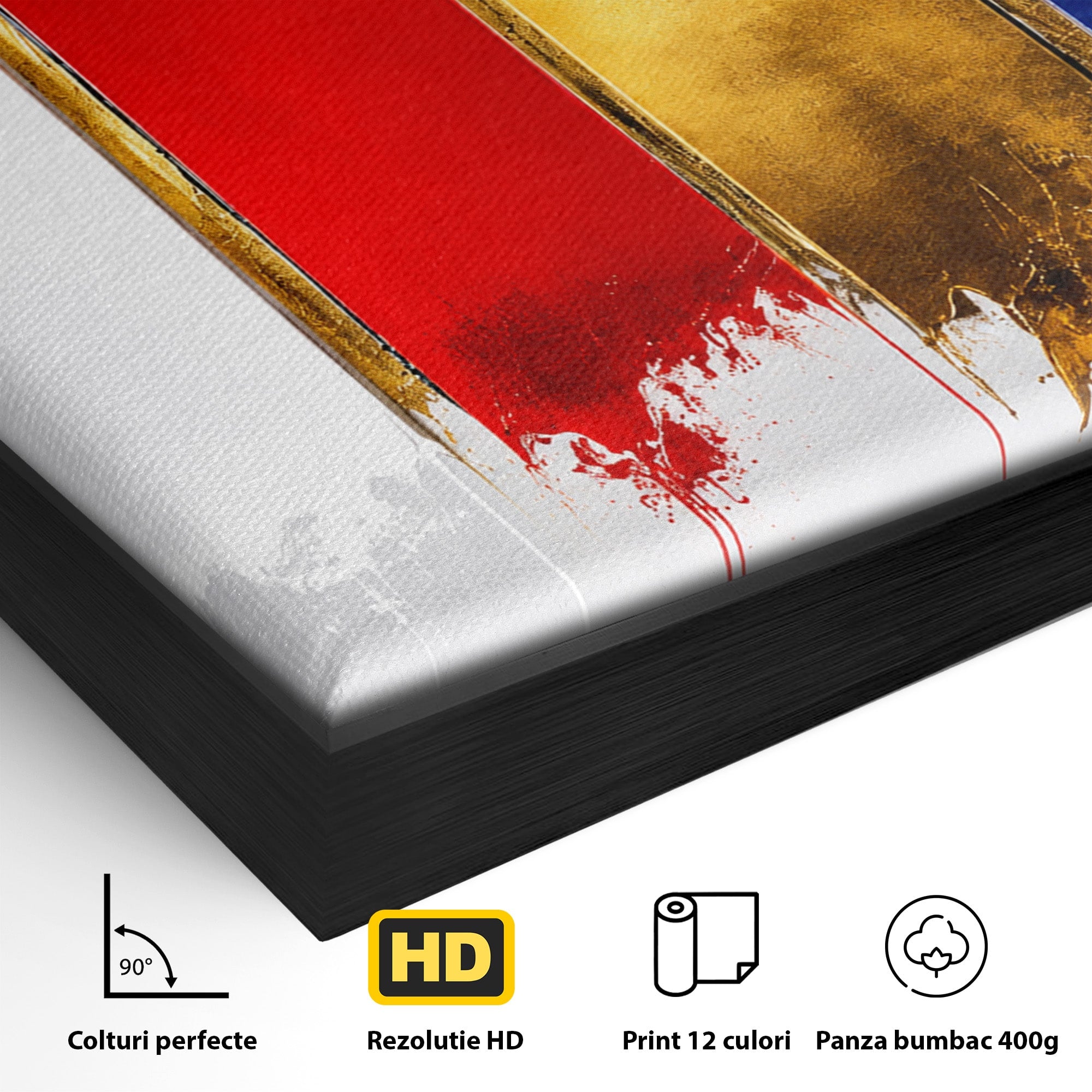 Tablou Canvas Premium LuxCanva® C1368, Armonie Abstracta, Abstract, Arta, Modern, Living, Birou, Culori Vibrante