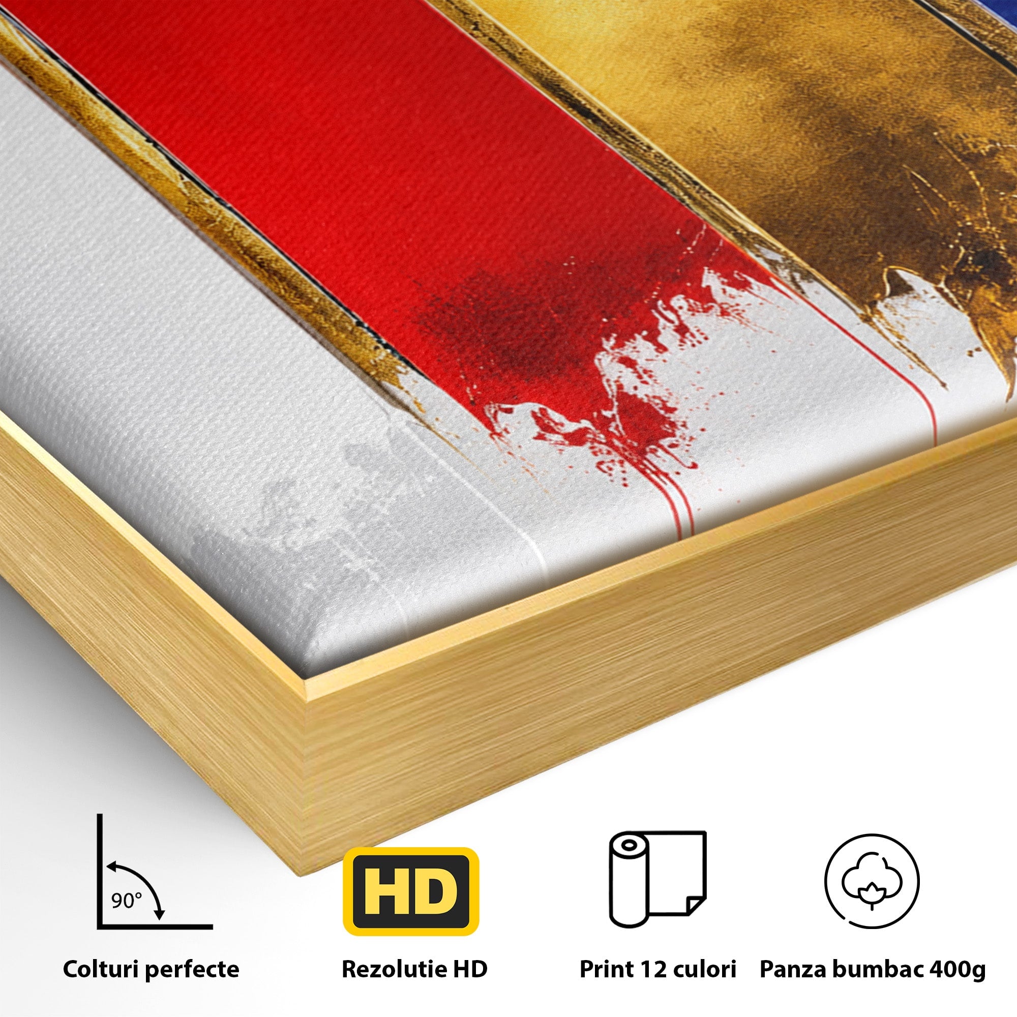 Tablou Canvas Premium LuxCanva® C1368, Armonie Abstracta, Abstract, Arta, Modern, Living, Birou, Culori Vibrante
