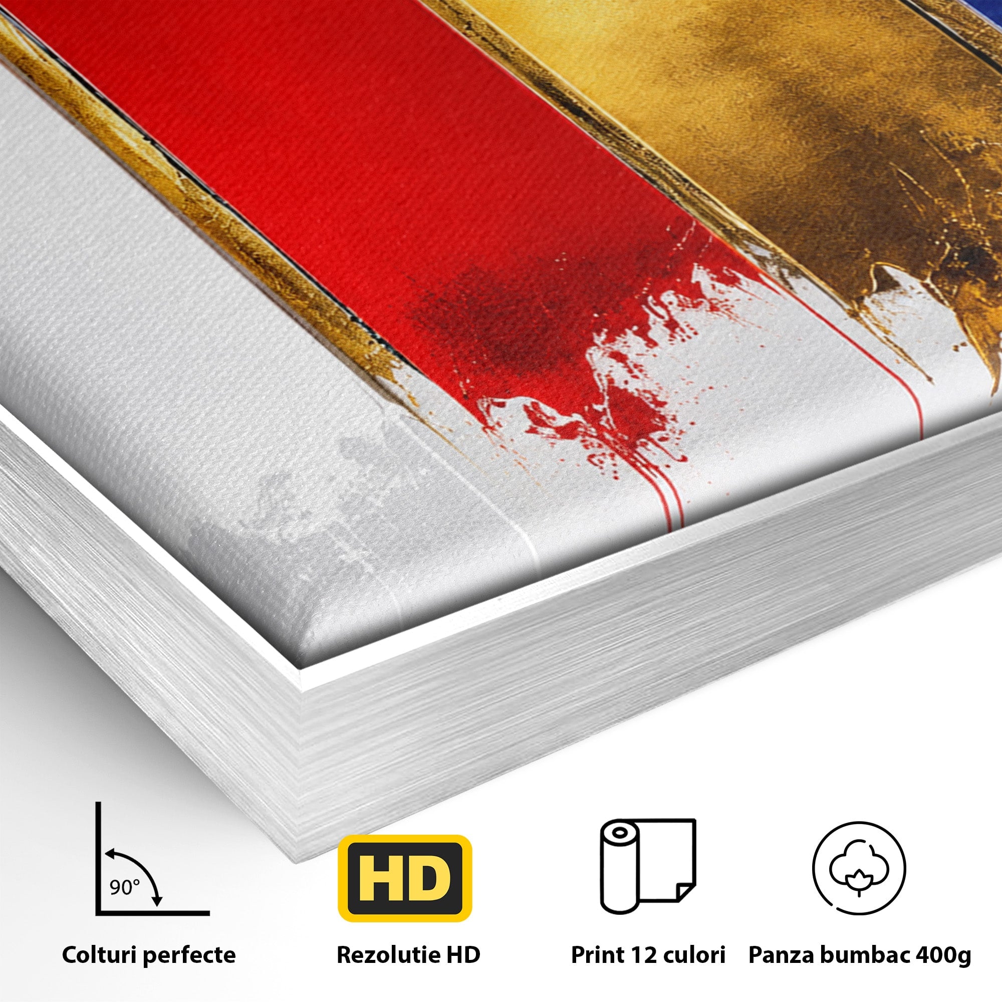 Tablou Canvas Premium LuxCanva® C1368, Armonie Abstracta, Abstract, Arta, Modern, Living, Birou, Culori Vibrante