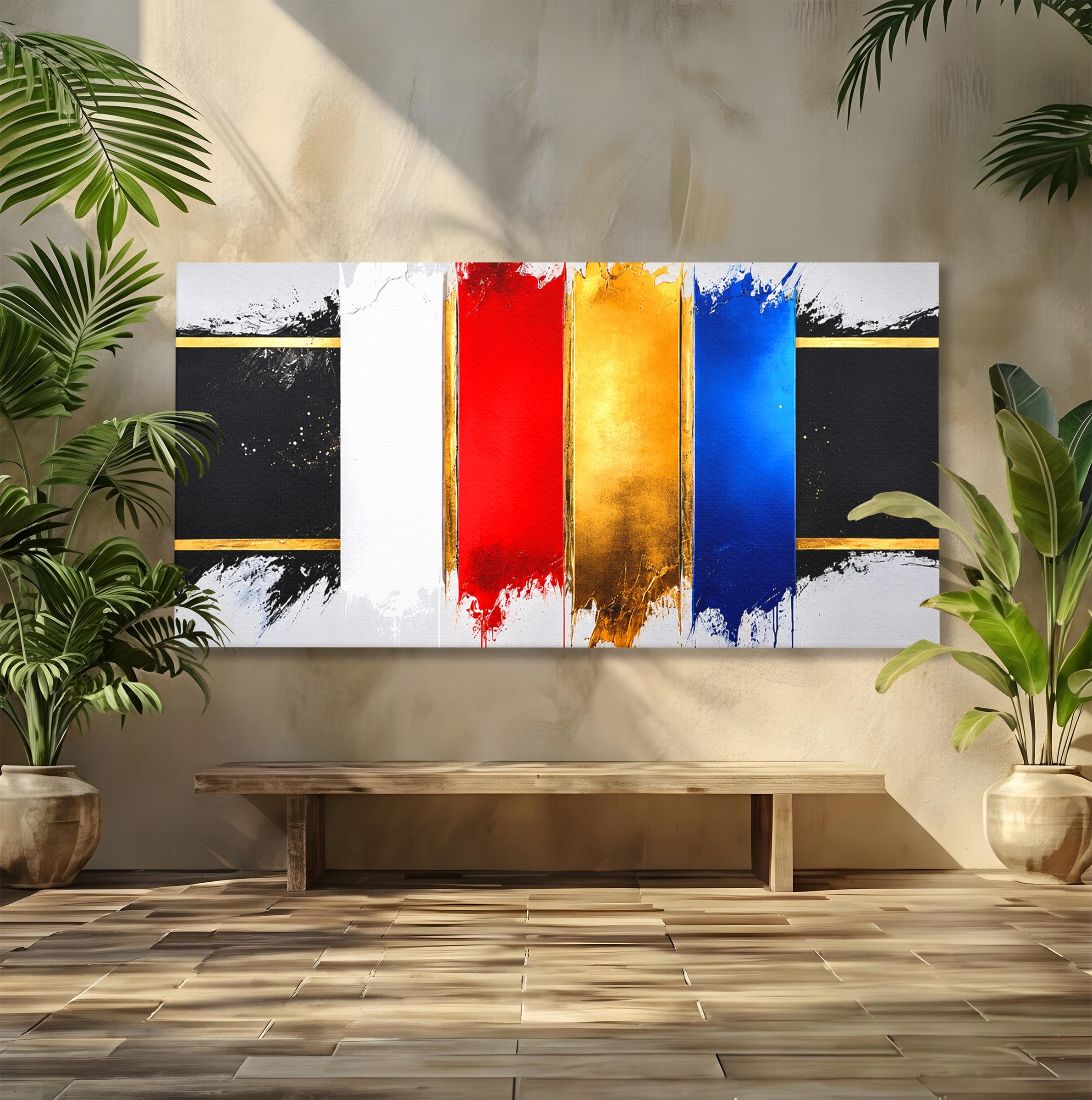 Tablou Canvas Premium LuxCanva® C1368, Armonie Abstracta, Abstract, Arta, Modern, Living, Birou, Culori Vibrante