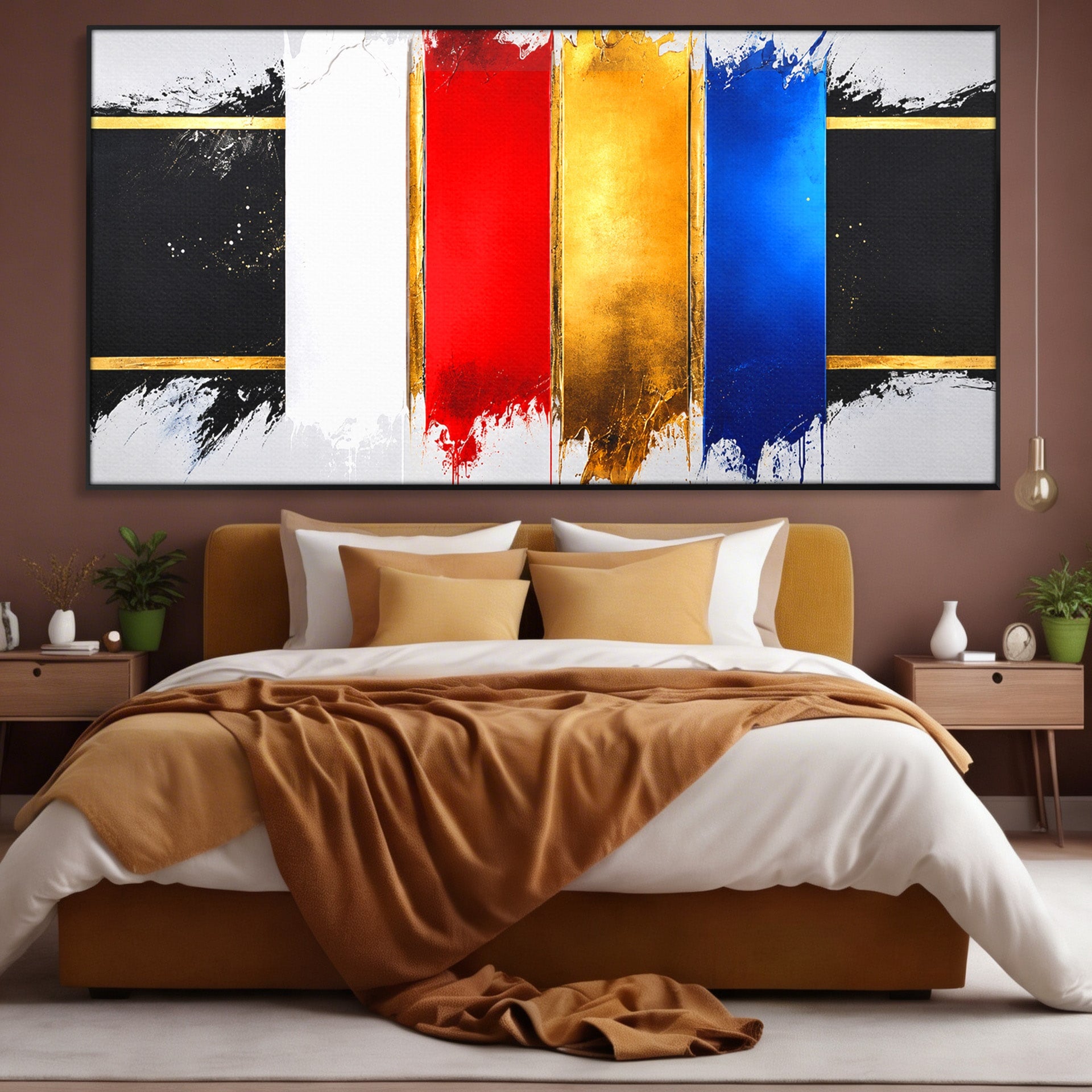 Tablou Canvas Premium LuxCanva® C1368, Armonie Abstracta, Abstract, Arta, Modern, Living, Birou, Culori Vibrante