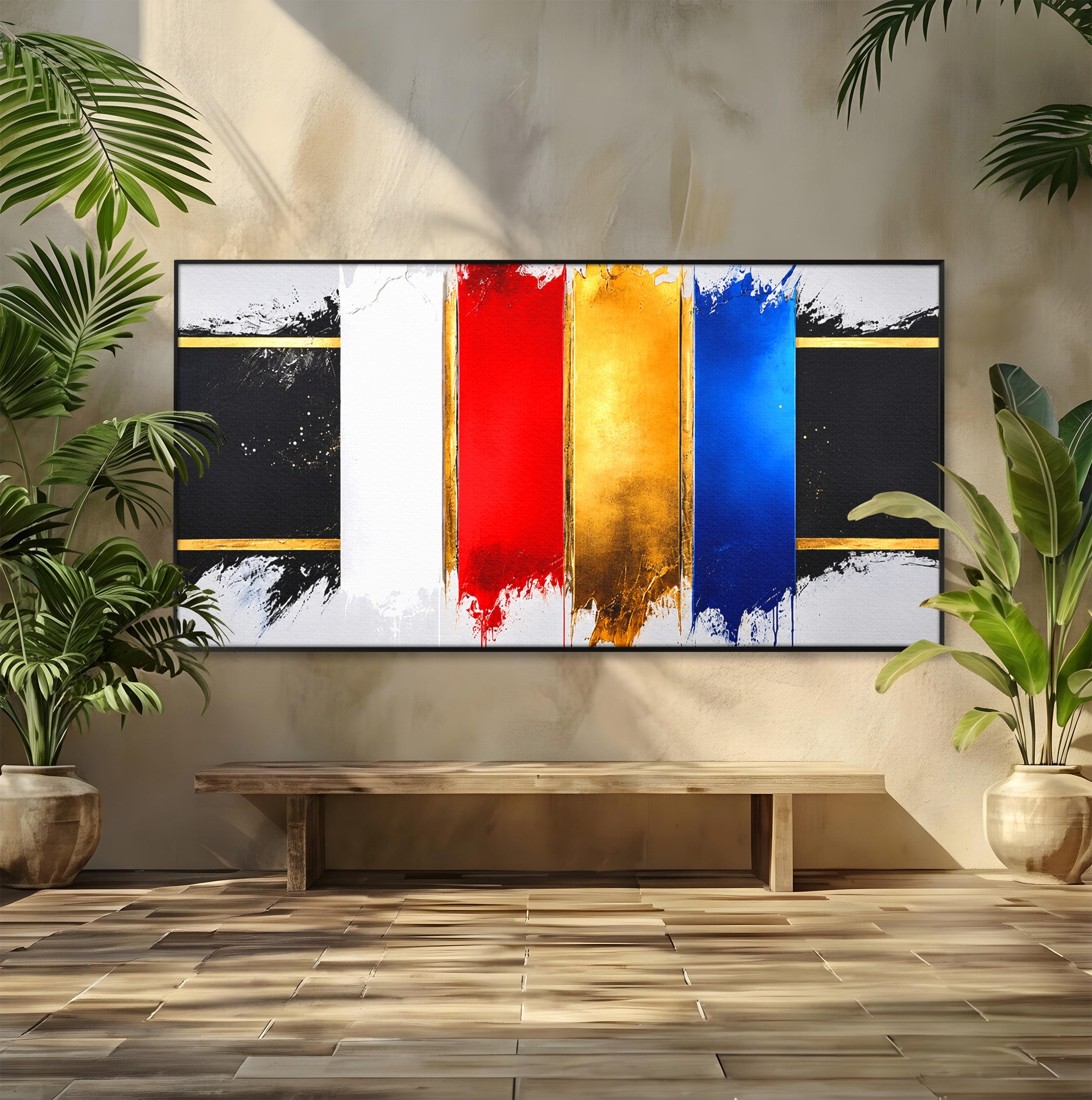 Tablou Canvas Premium LuxCanva® C1368, Armonie Abstracta, Abstract, Arta, Modern, Living, Birou, Culori Vibrante