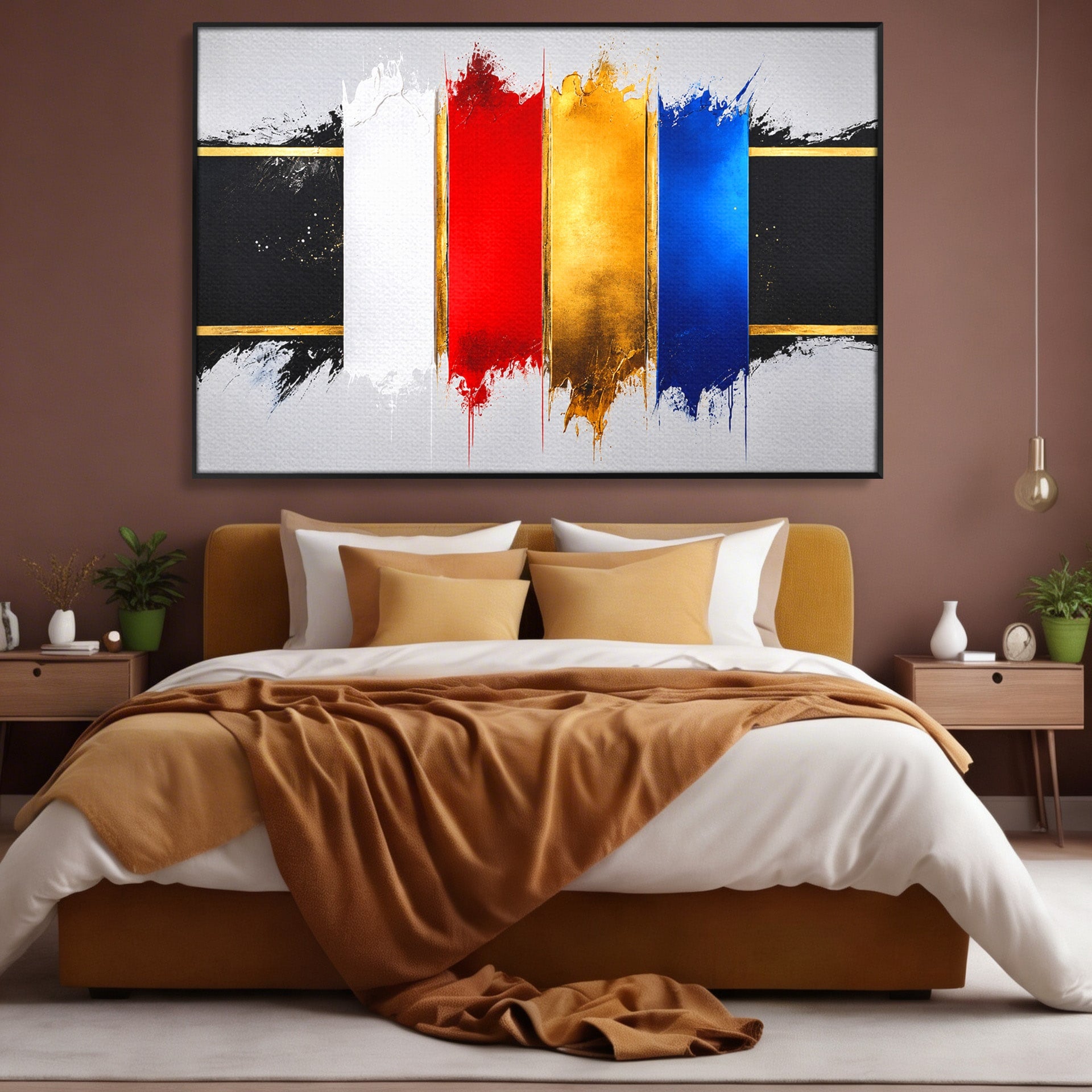 Tablou Canvas Premium LuxCanva® C1368, Armonie Abstracta, Abstract, Arta, Modern, Living, Birou, Culori Vibrante