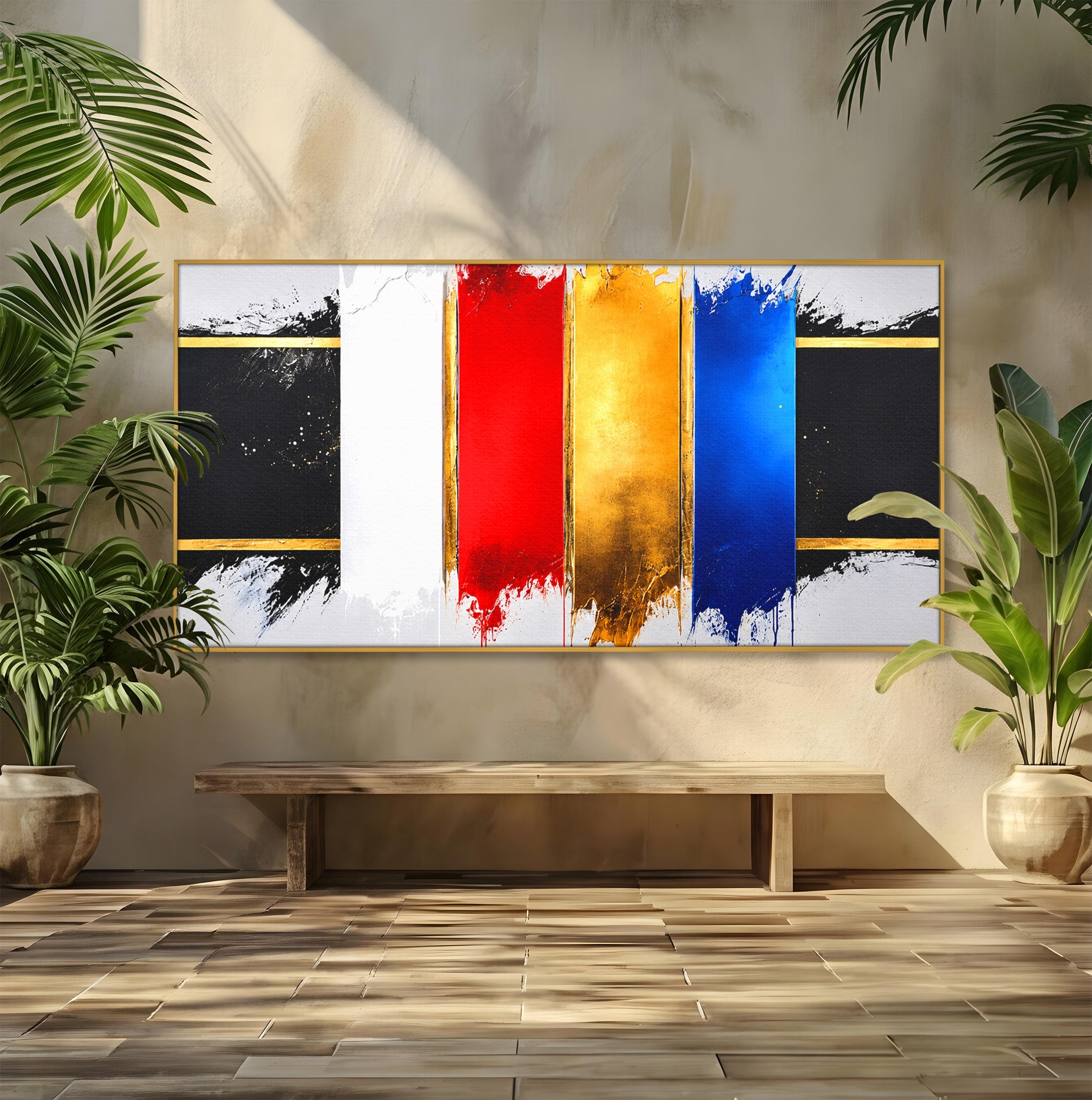 Tablou Canvas Premium LuxCanva® C1368, Armonie Abstracta, Abstract, Arta, Modern, Living, Birou, Culori Vibrante