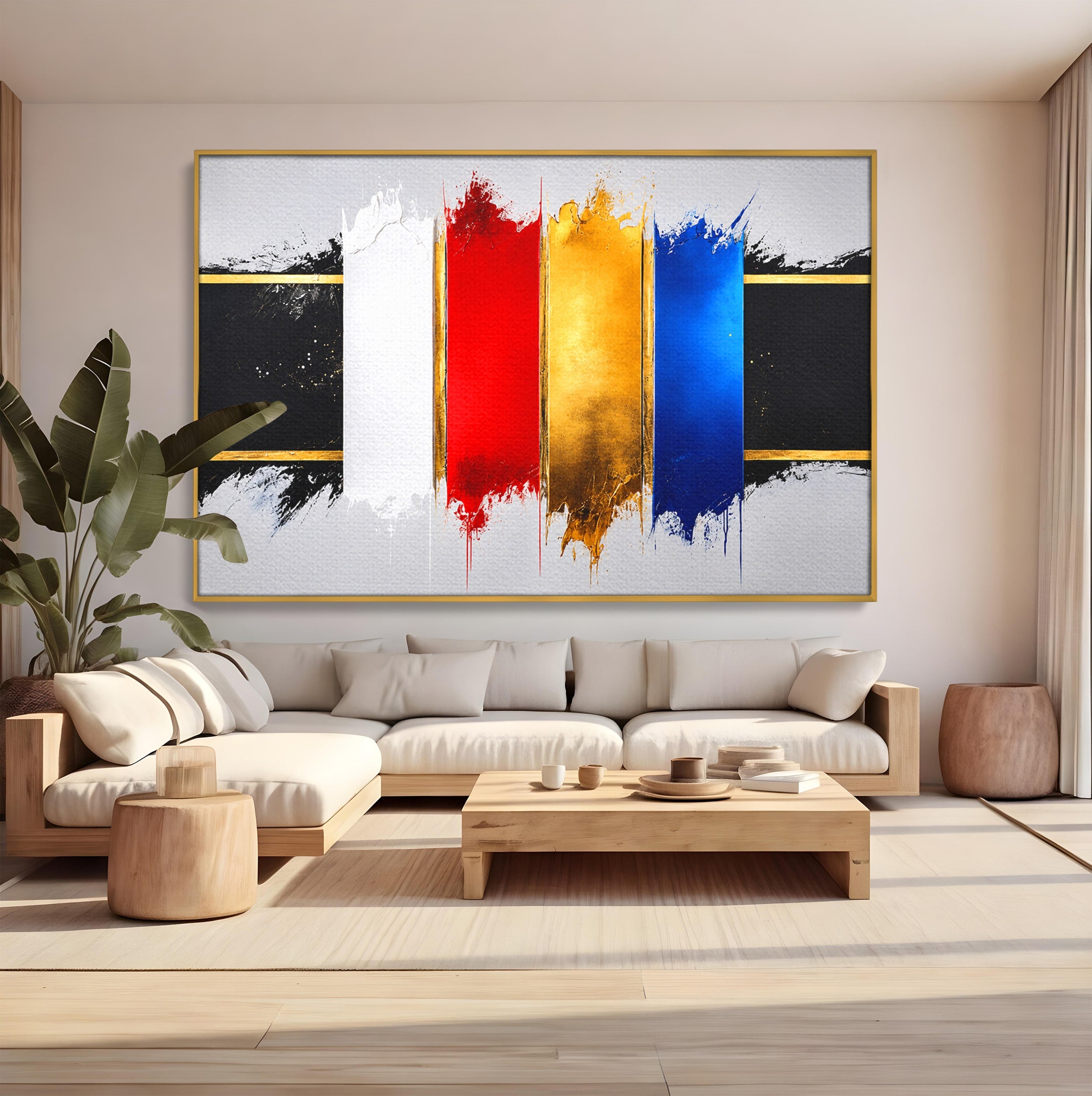 Tablou Canvas Premium LuxCanva® C1368, Armonie Abstracta, Abstract, Arta, Modern, Living, Birou, Culori Vibrante
