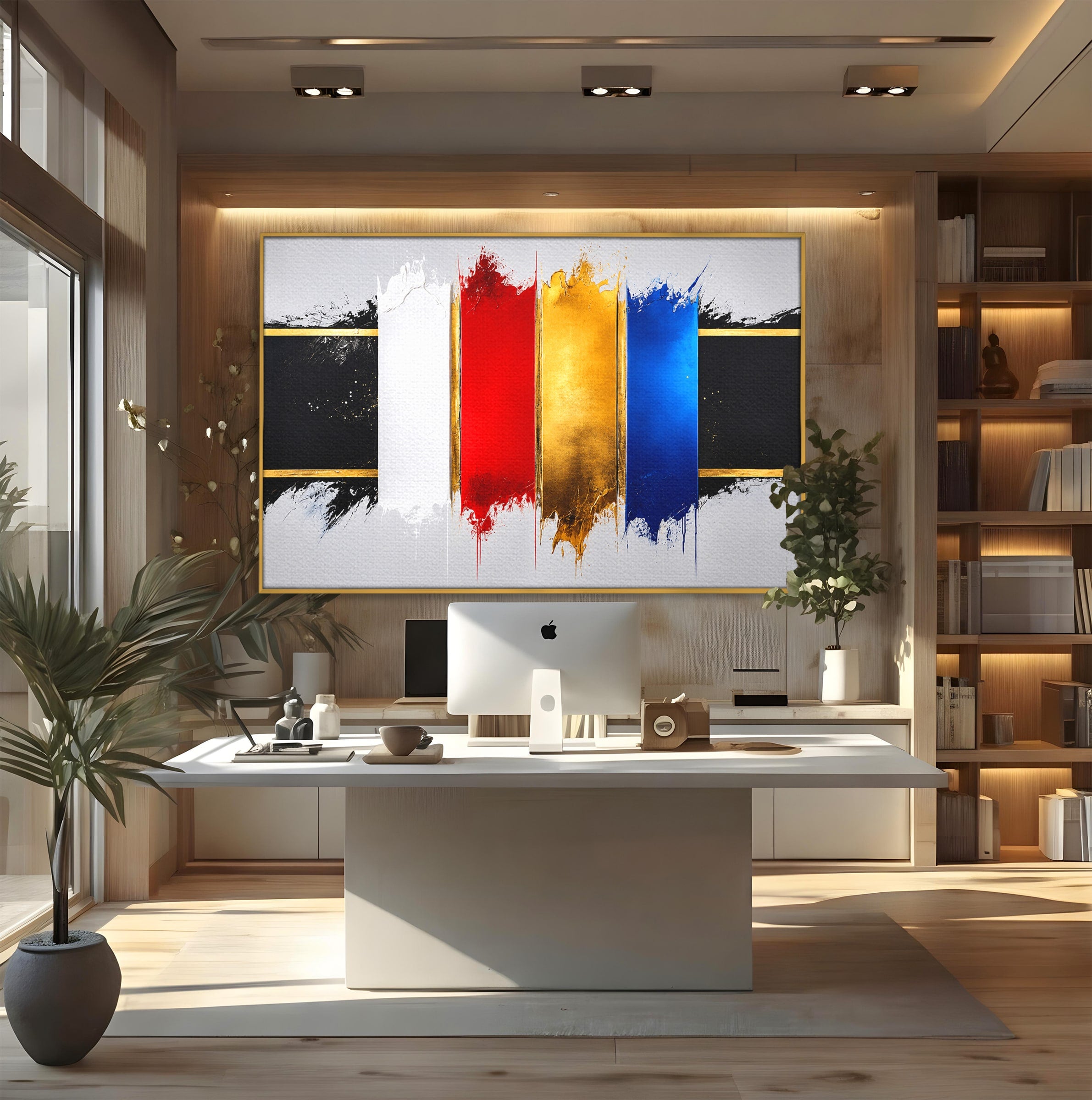 Tablou Canvas Premium LuxCanva® C1368, Armonie Abstracta, Abstract, Arta, Modern, Living, Birou, Culori Vibrante