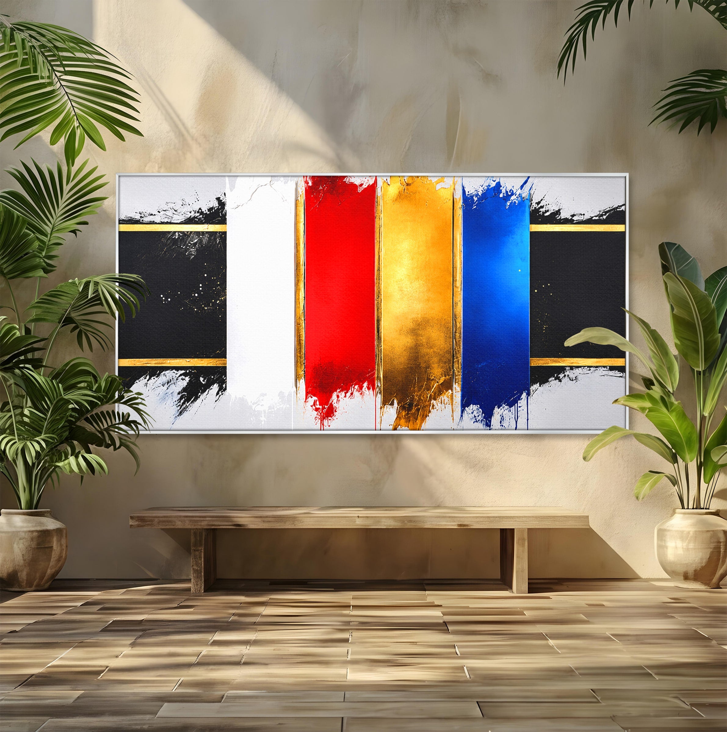 Tablou Canvas Premium LuxCanva® C1368, Armonie Abstracta, Abstract, Arta, Modern, Living, Birou, Culori Vibrante