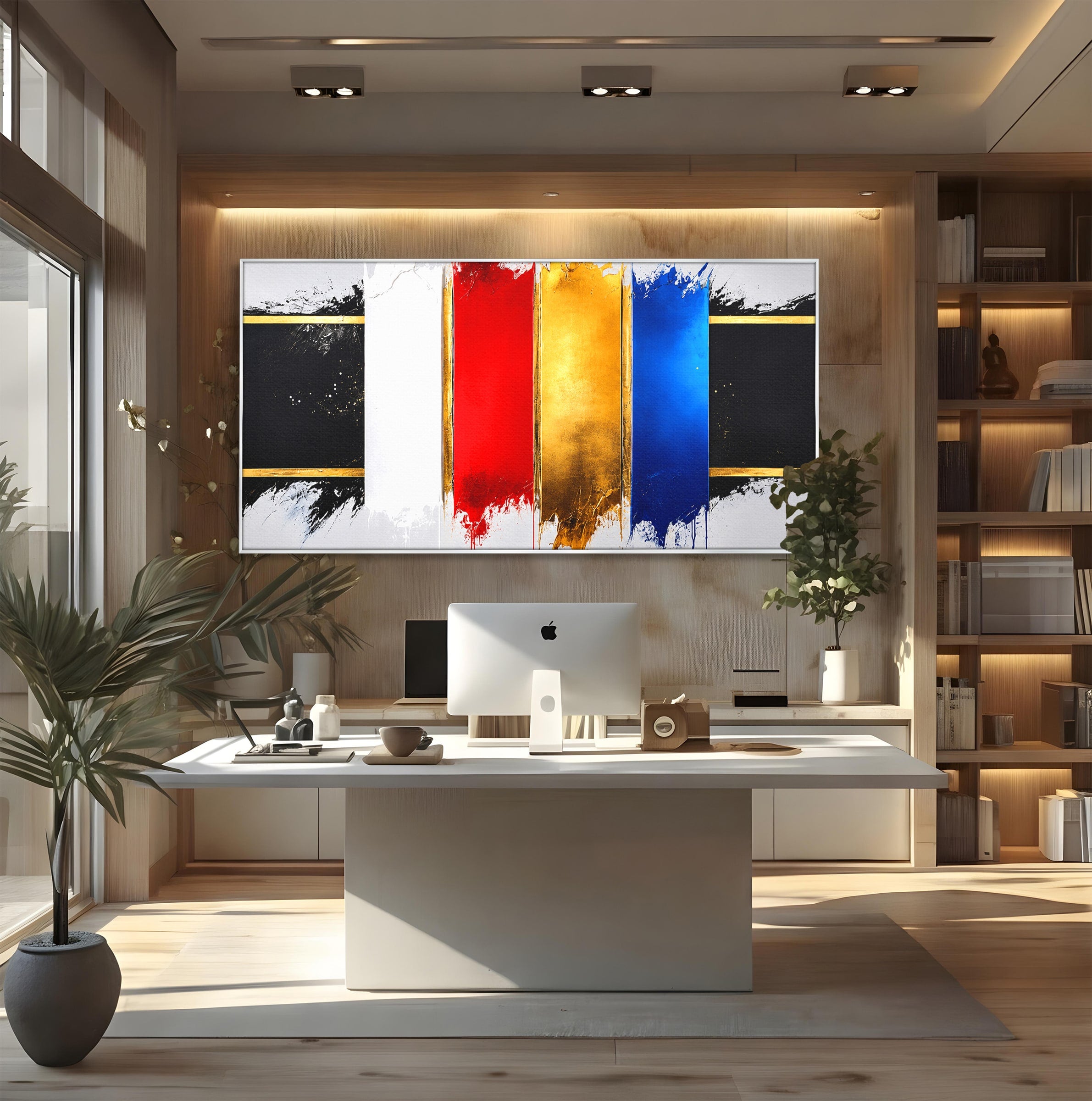 Tablou Canvas Premium LuxCanva® C1368, Armonie Abstracta, Abstract, Arta, Modern, Living, Birou, Culori Vibrante